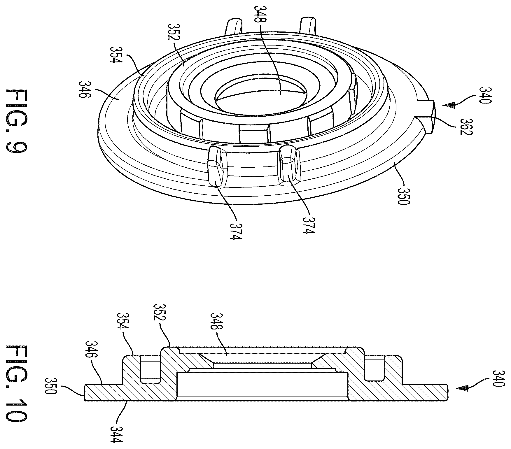 Patent US12552006 Figure 10 – Power tool with partition assembly between transmission and motor