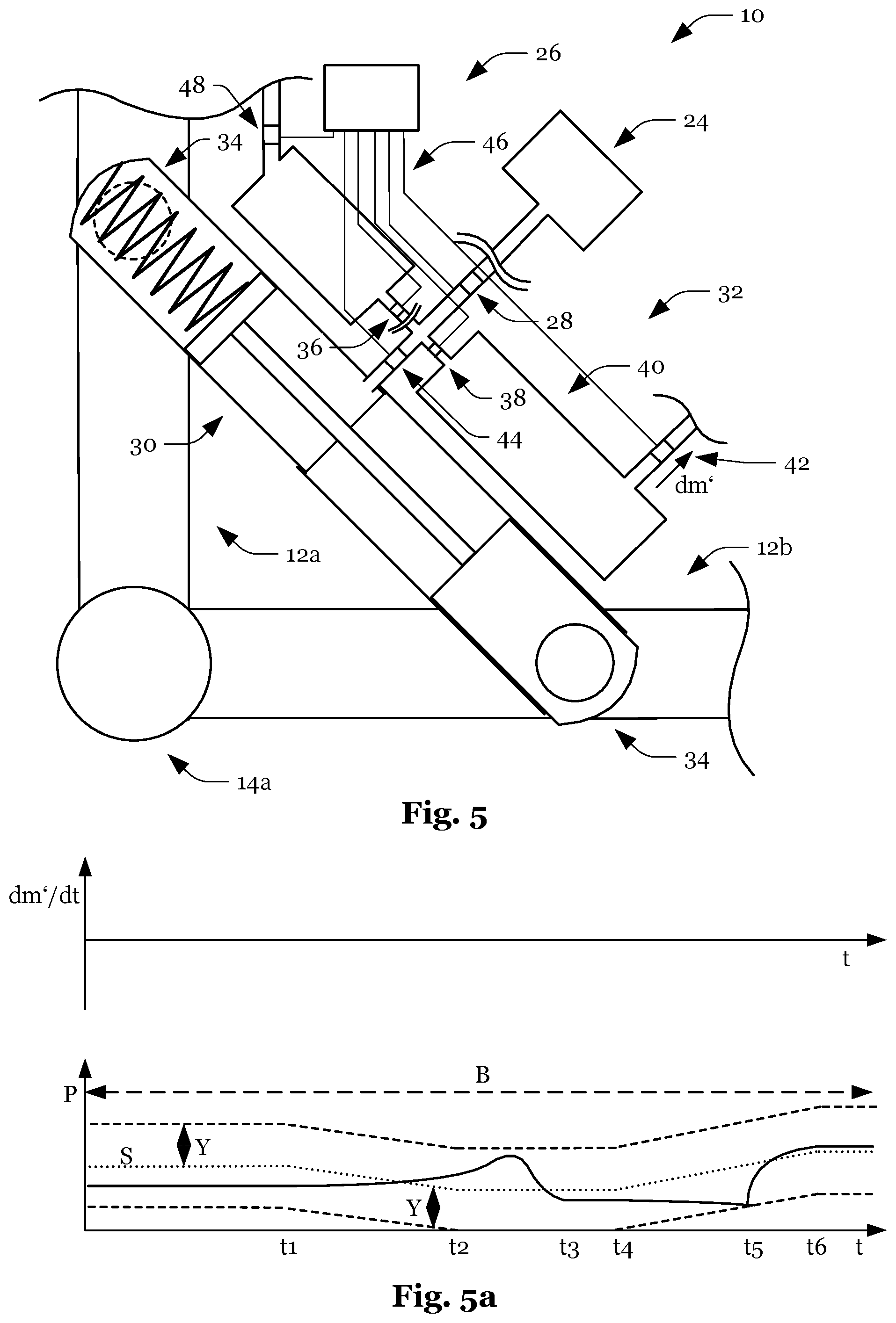 Patent US12552012 Figure 5 – Exoskeleton having a pneumatic actuator