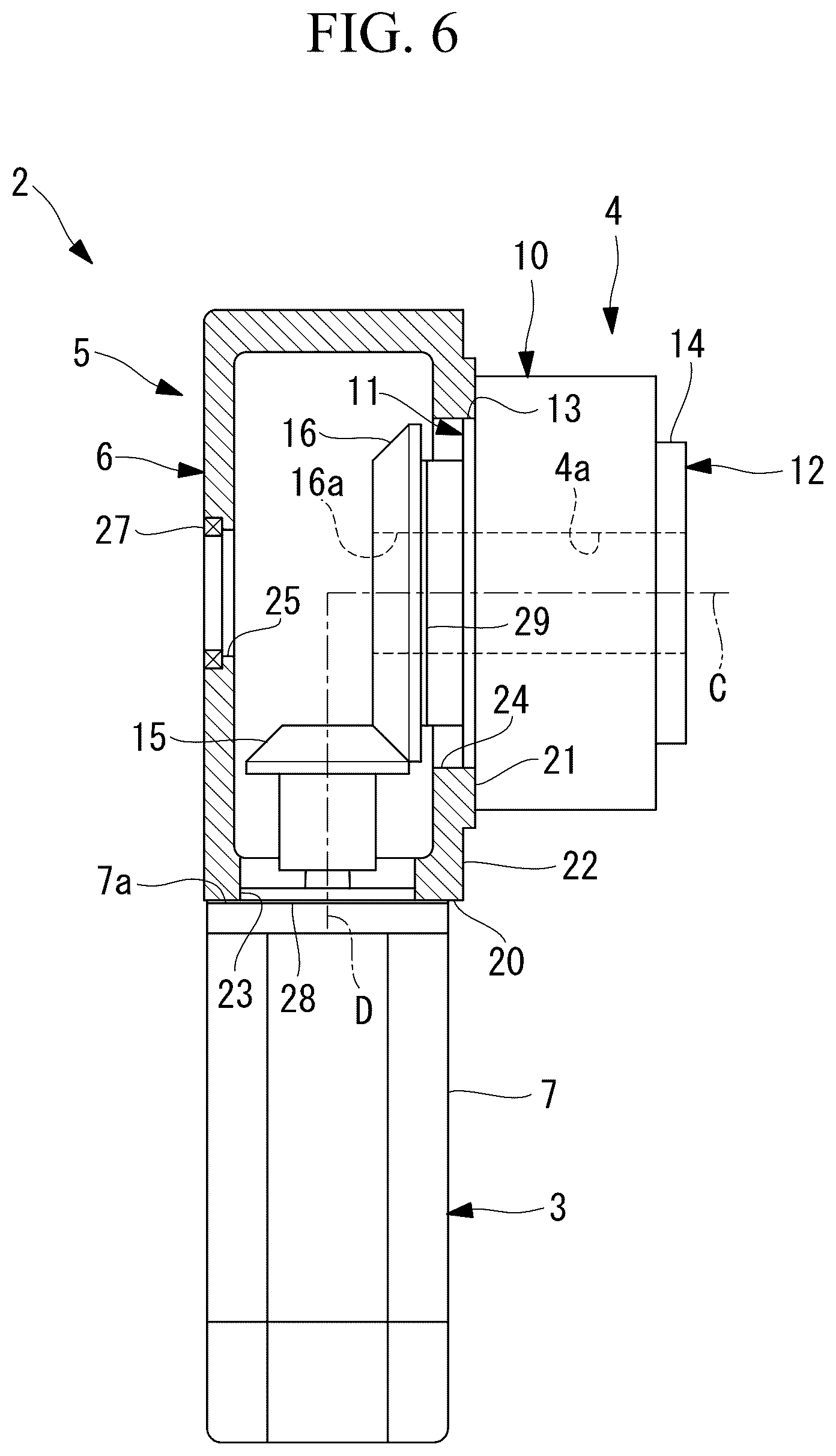 Patent US12552015 Figure 6 – Joint structure for robot