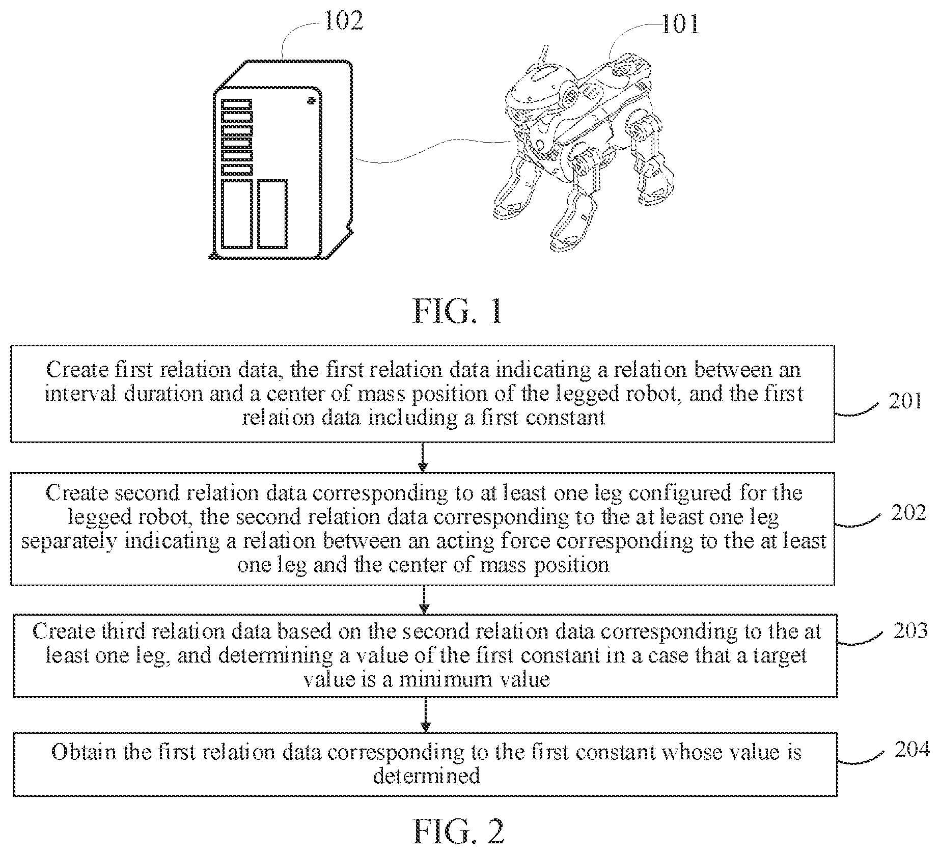 Patent US12552028 Figure 1 – Barycenter position determining method and apparatus, legged robot, and storage medium