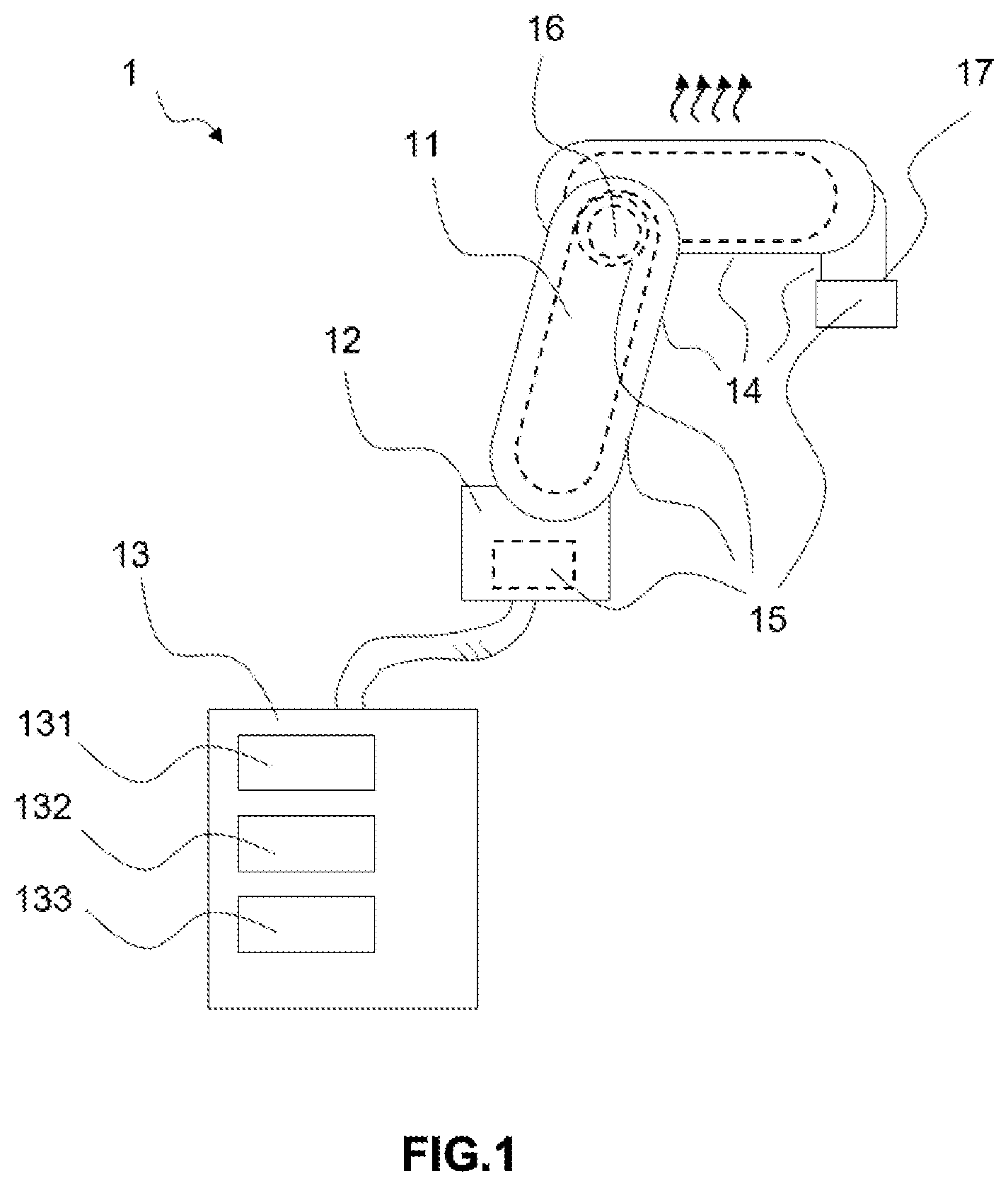 Patent US12552034 Figure 1 – Robot system