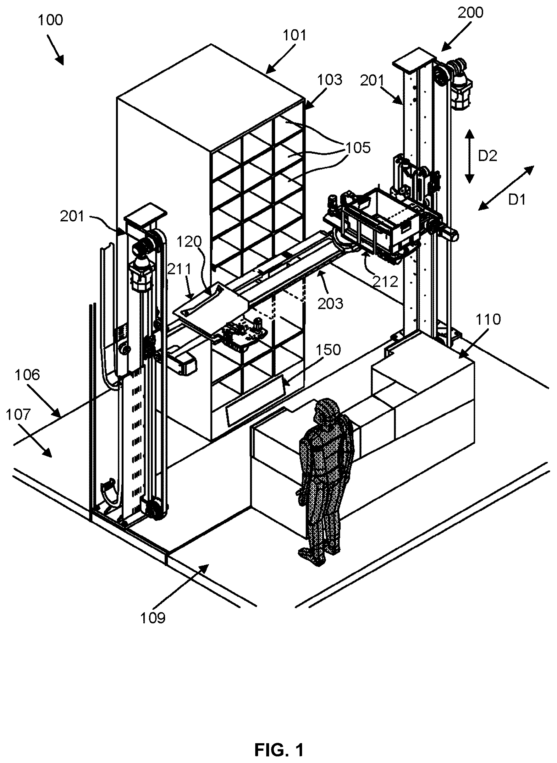 Patent US12552039 Figure 1 – Automated calibration of a machine vision system