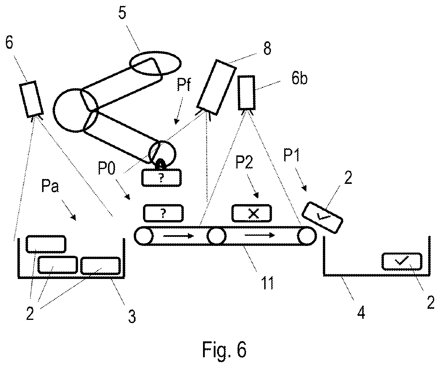 Patent US12552041 Figure 6 – System for separating and identifying articles