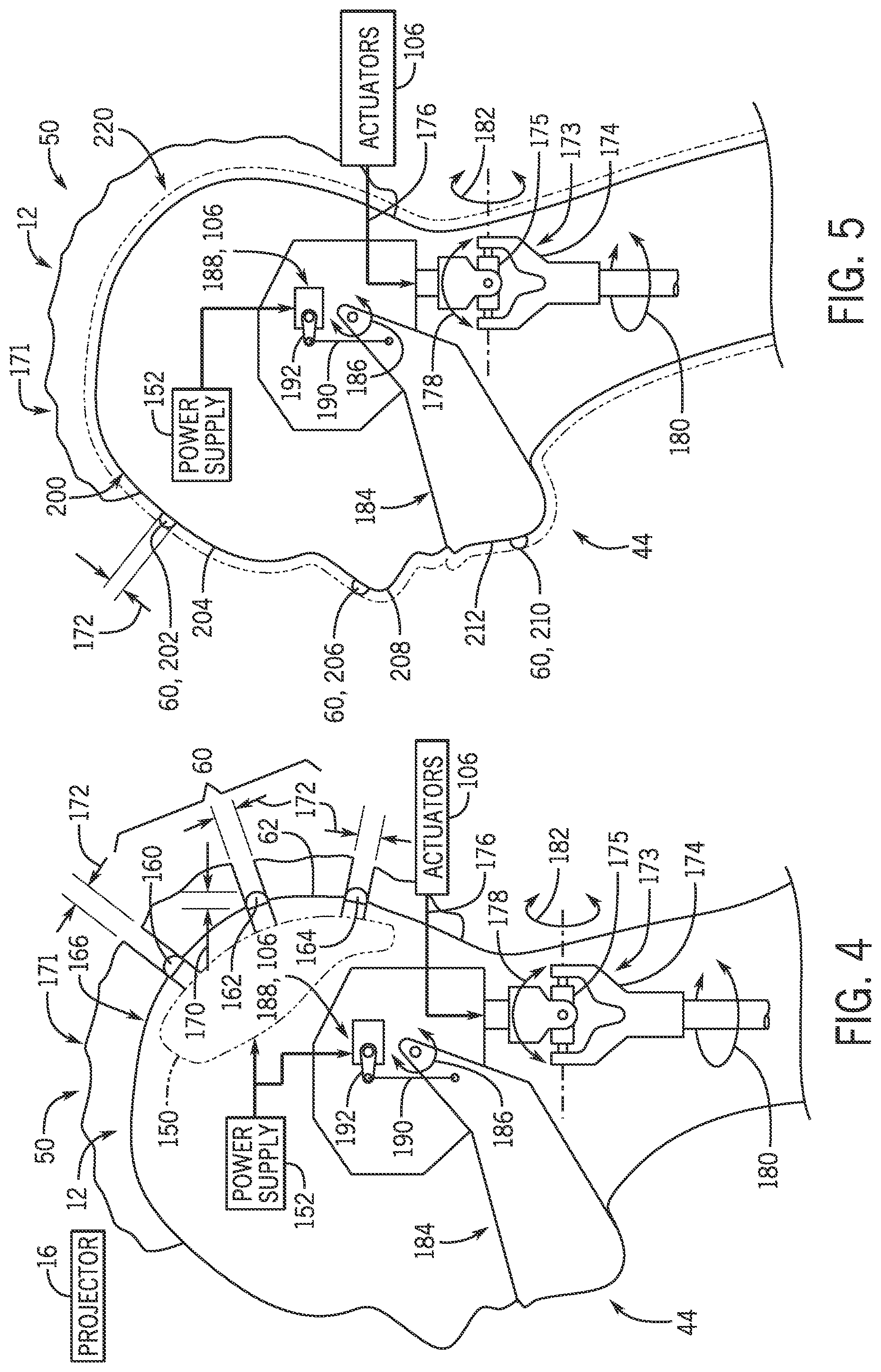 Patent US12552044 Figure 4 – Systems and methods for optical performance captured animated figure with real-time reactive projected media