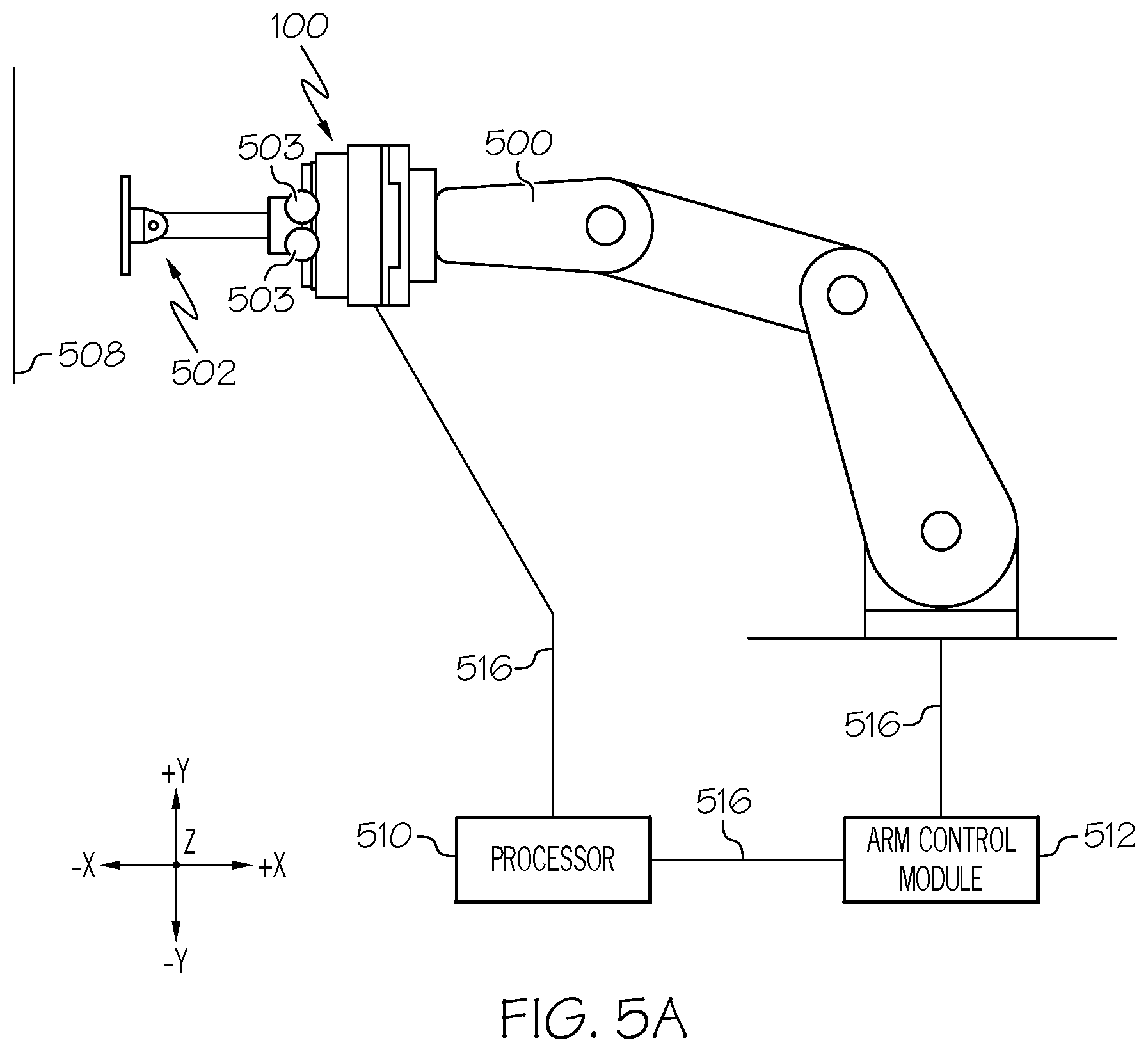 Patent US12552046 Figure 7 – Robotic tool control with compliant force/geometry sensor