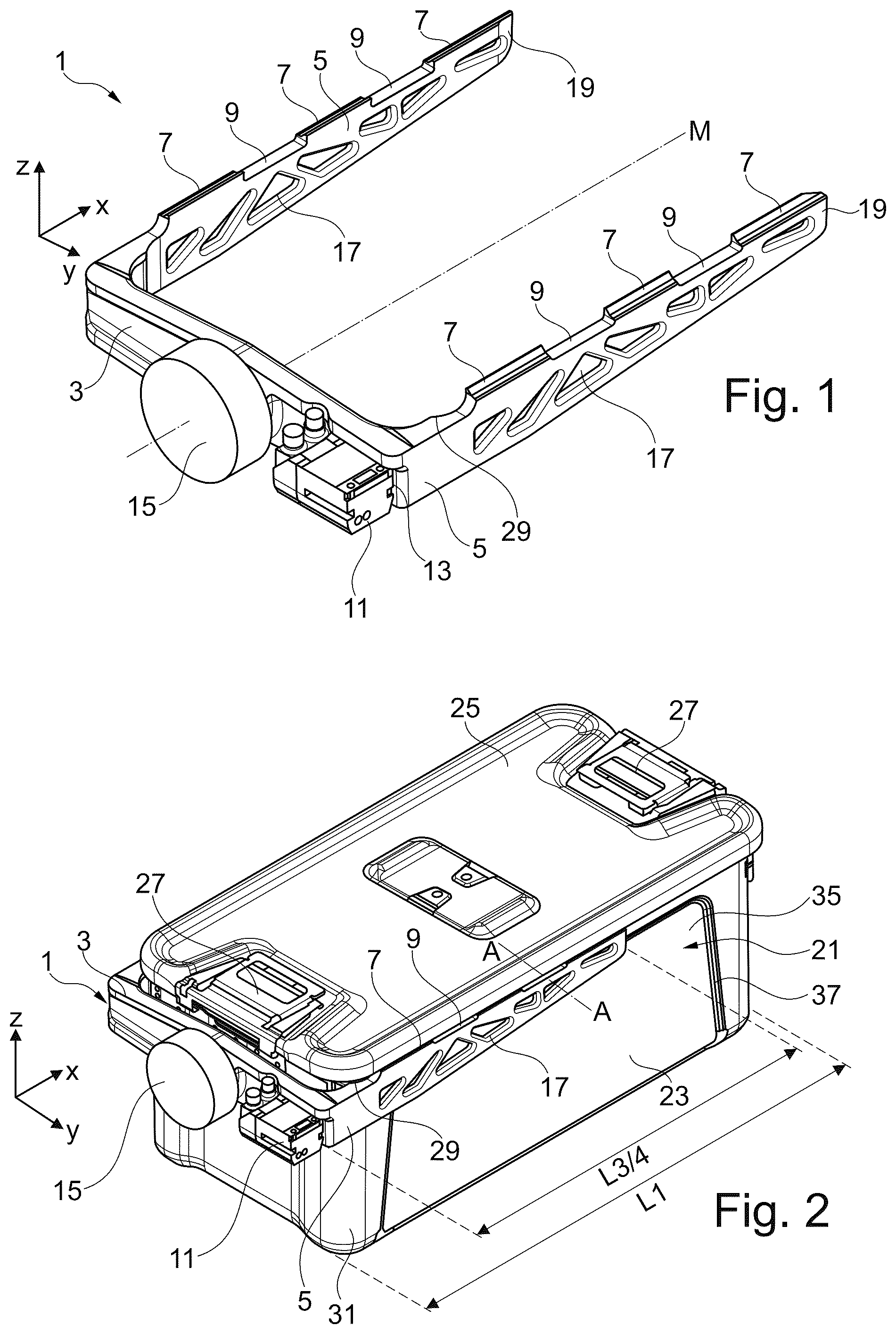 Patent US12552047 Figure 1 – Handling tool for medical equipment