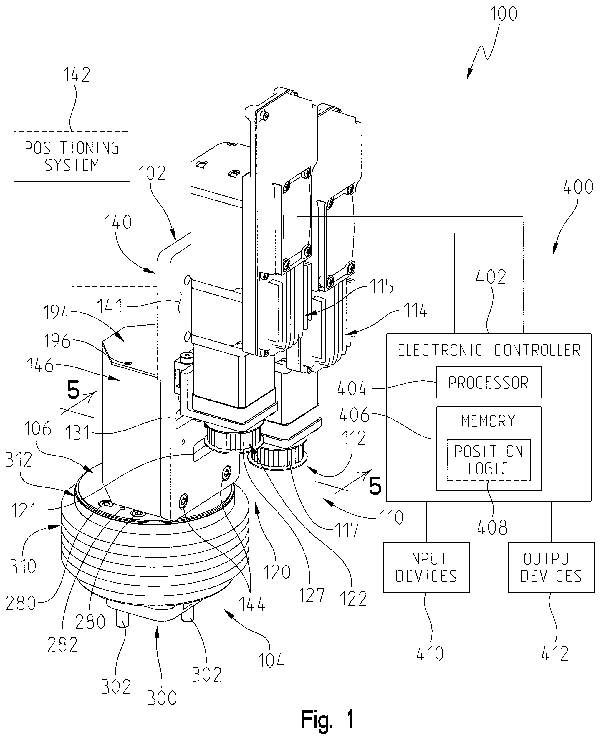 Patent US12552048 Figure 1 – Component handling systems and methods