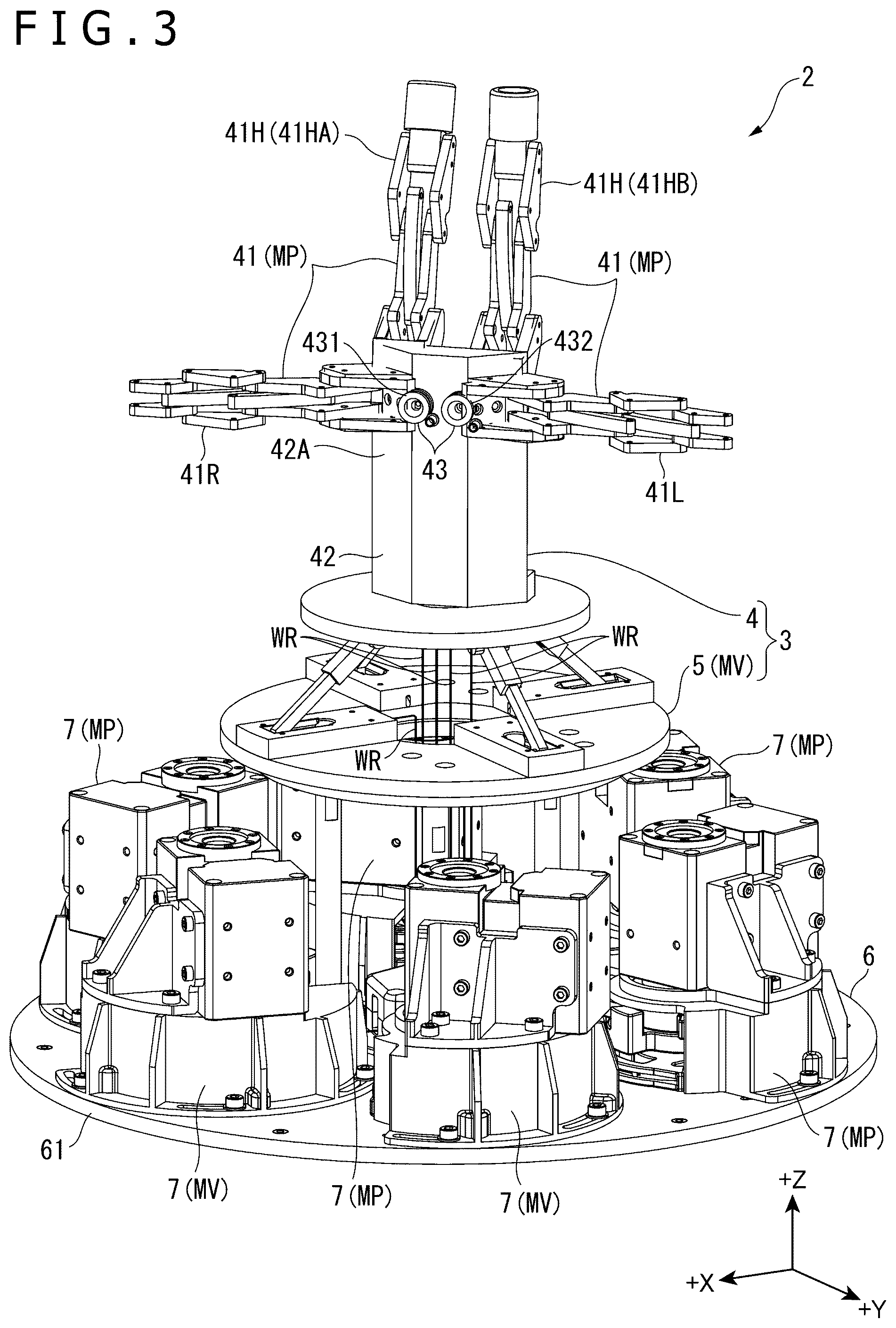 Patent US12552049 Figure 3 – Drive device, manipulator, puppet operating device, and movable base