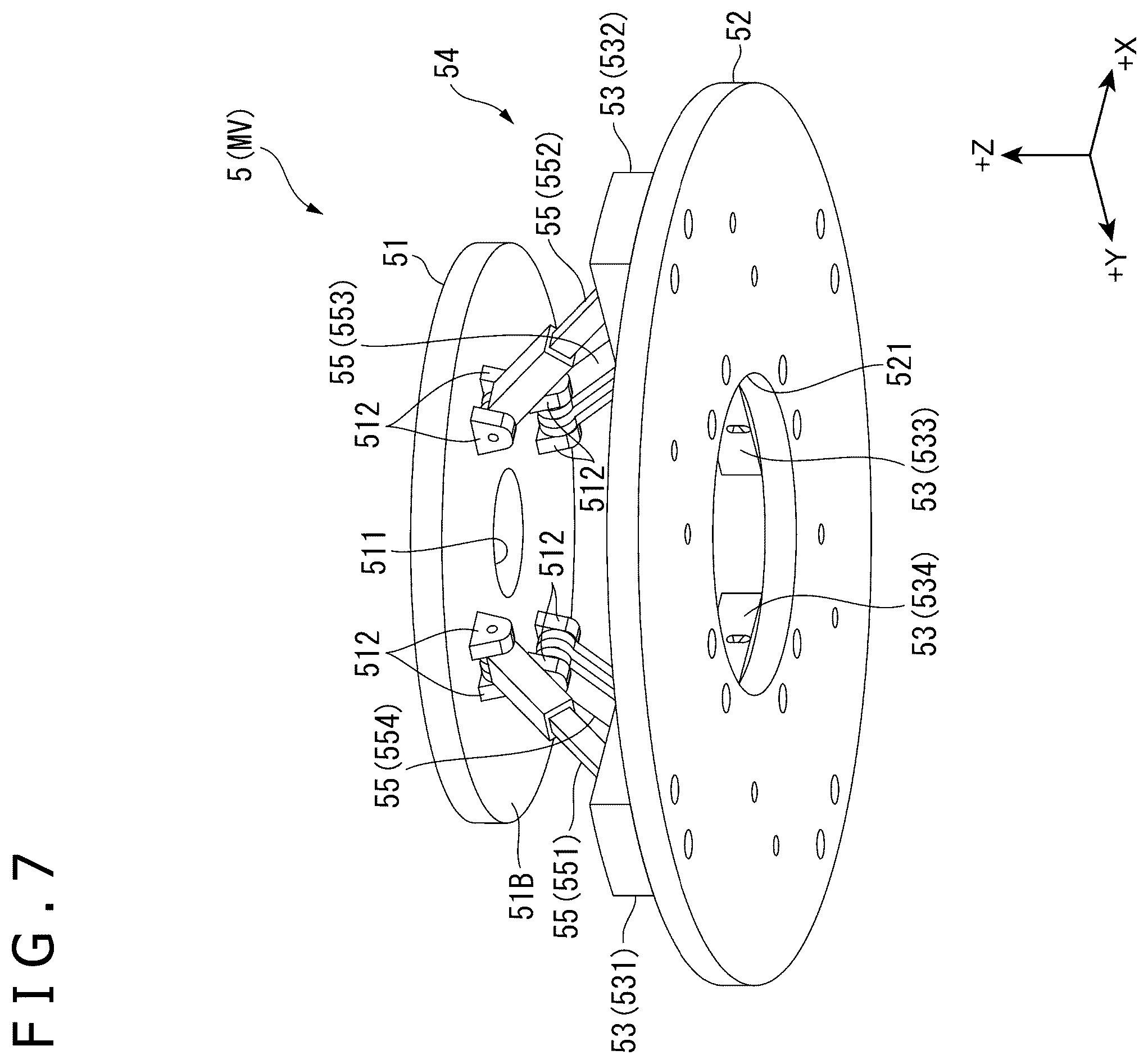 Patent US12552049 Figure 7 – Drive device, manipulator, puppet operating device, and movable base