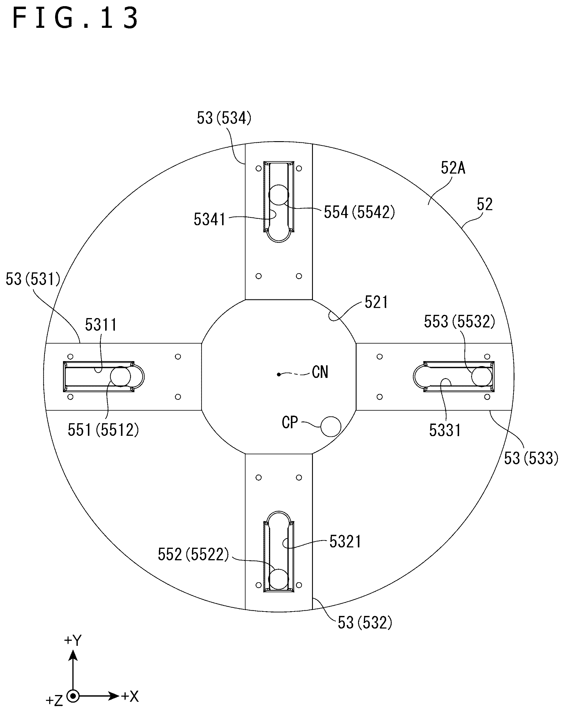 Patent US12552049 Figure 13 – Drive device, manipulator, puppet operating device, and movable base