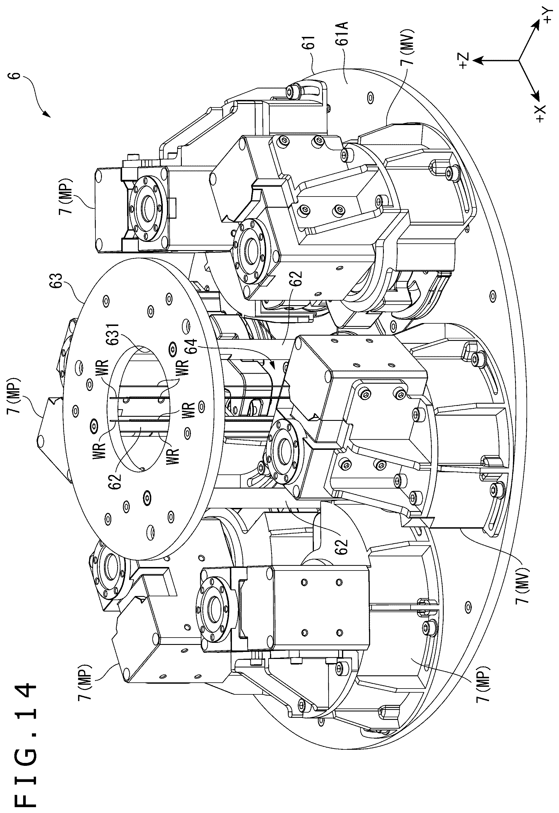 Patent US12552049 Figure 14 – Drive device, manipulator, puppet operating device, and movable base