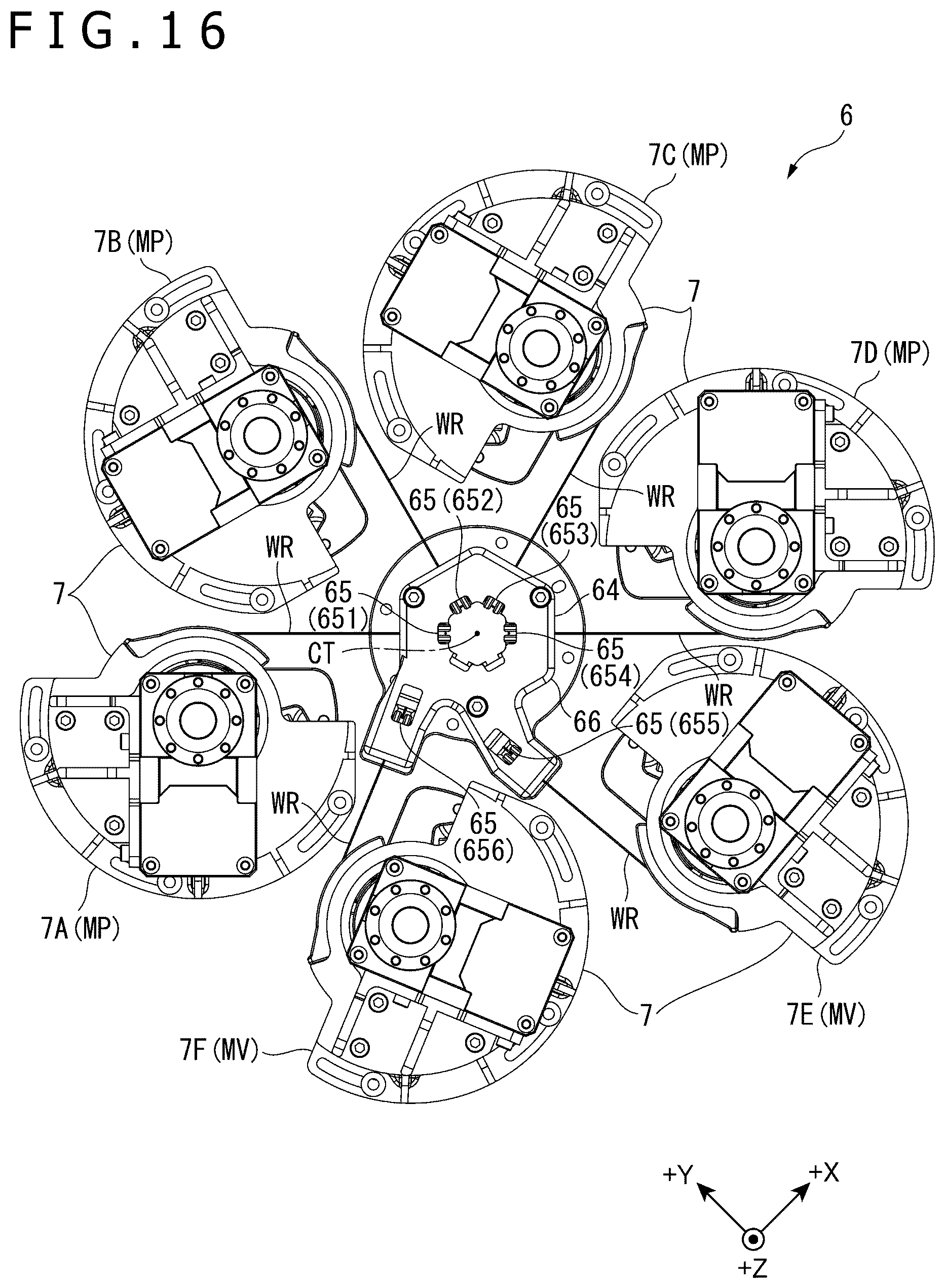 Patent US12552049 Figure 16 – Drive device, manipulator, puppet operating device, and movable base