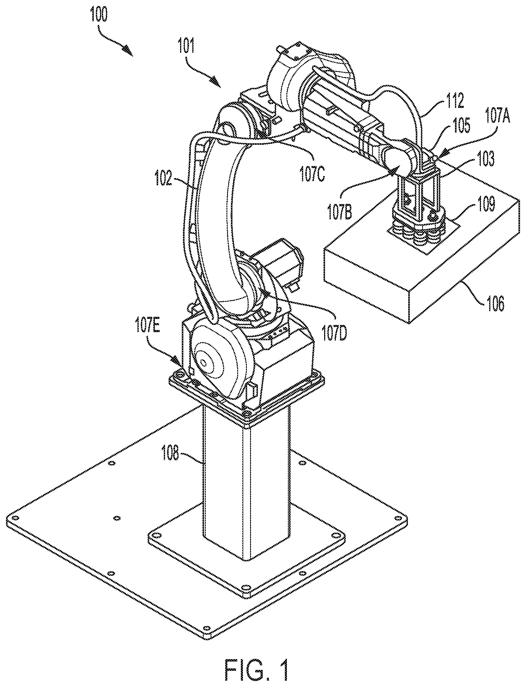 Patent US12552050 Figure 1 – Unidirectional valve for suction-based end effector of robotic arm
