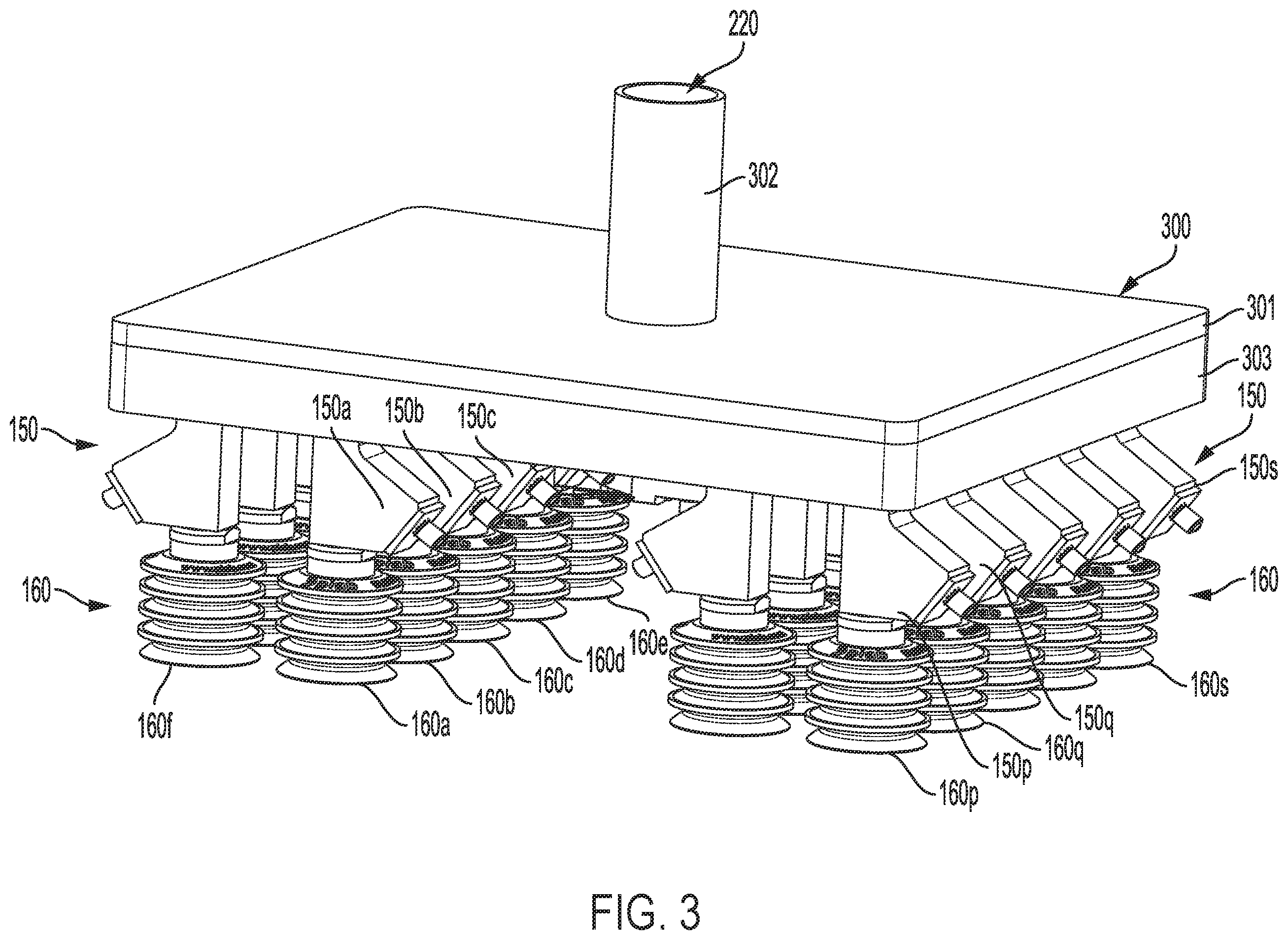 Patent US12552050 Figure 3 – Unidirectional valve for suction-based end effector of robotic arm