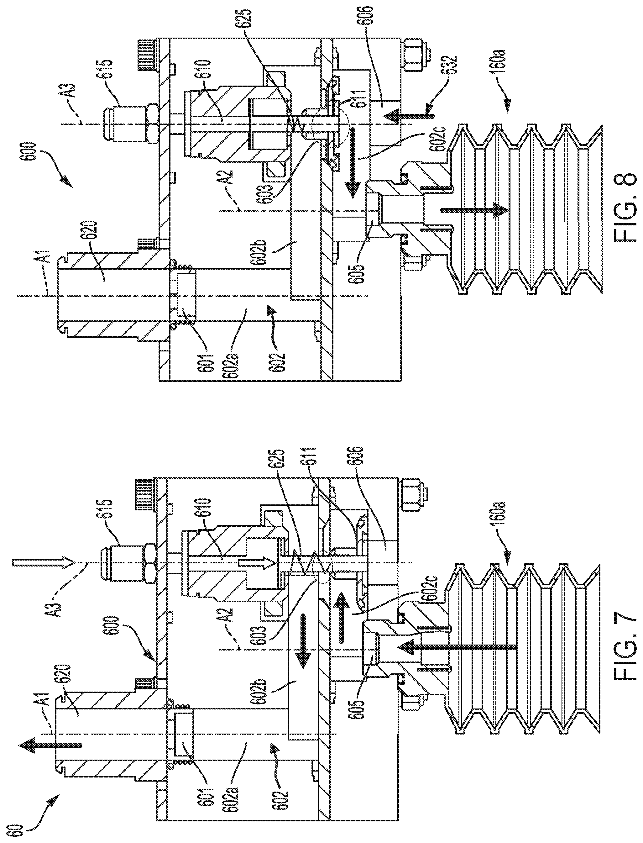 Patent US12552050 Figure 7 – Unidirectional valve for suction-based end effector of robotic arm