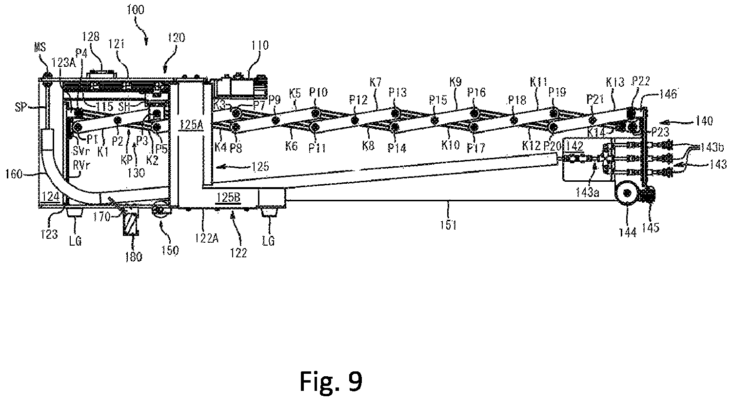 Patent US12552051 Figure 9 – Object conveying robot