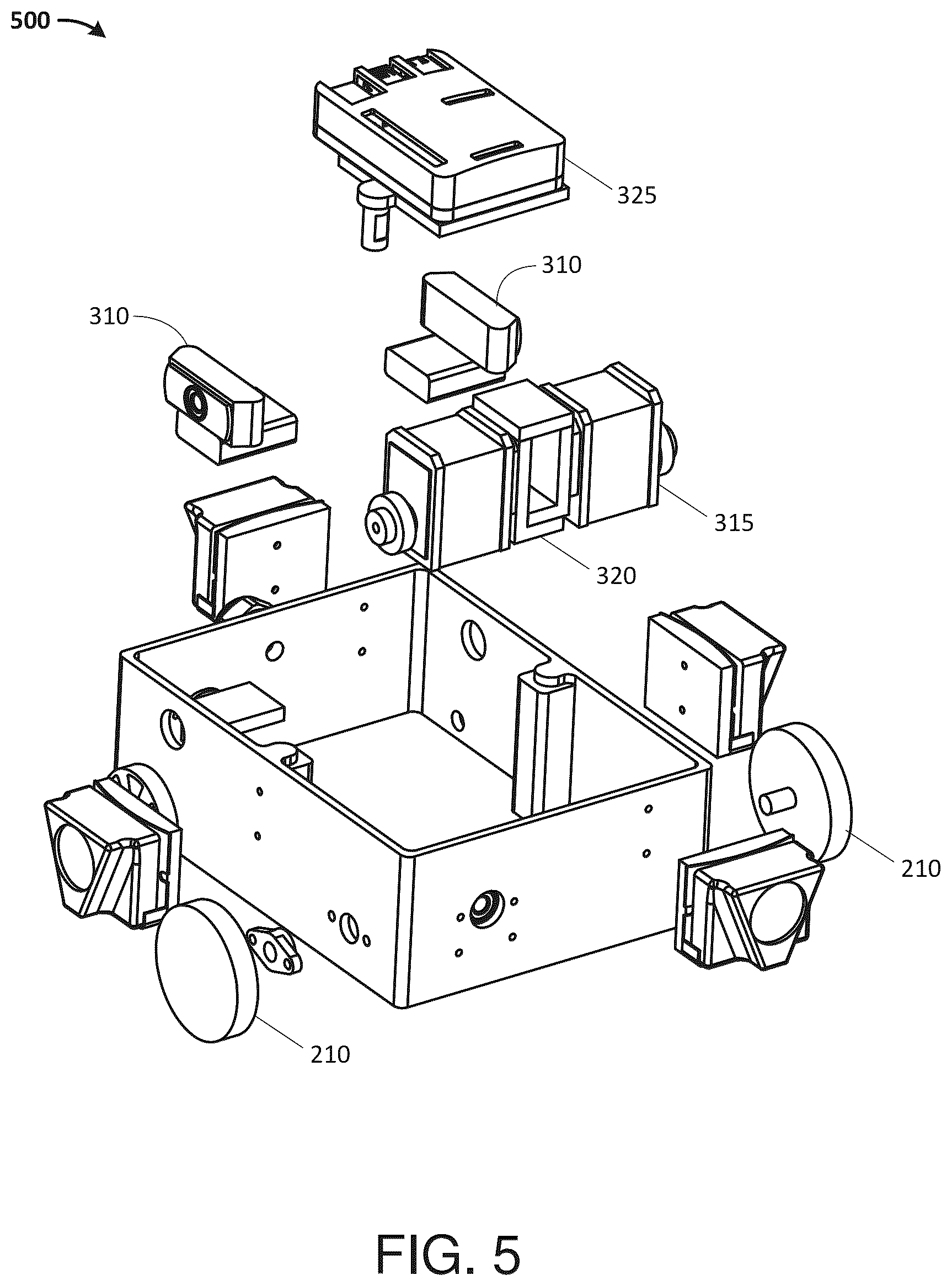 Patent US12552052 Figure 5 – Robotic systems and methods for tank seal inspection