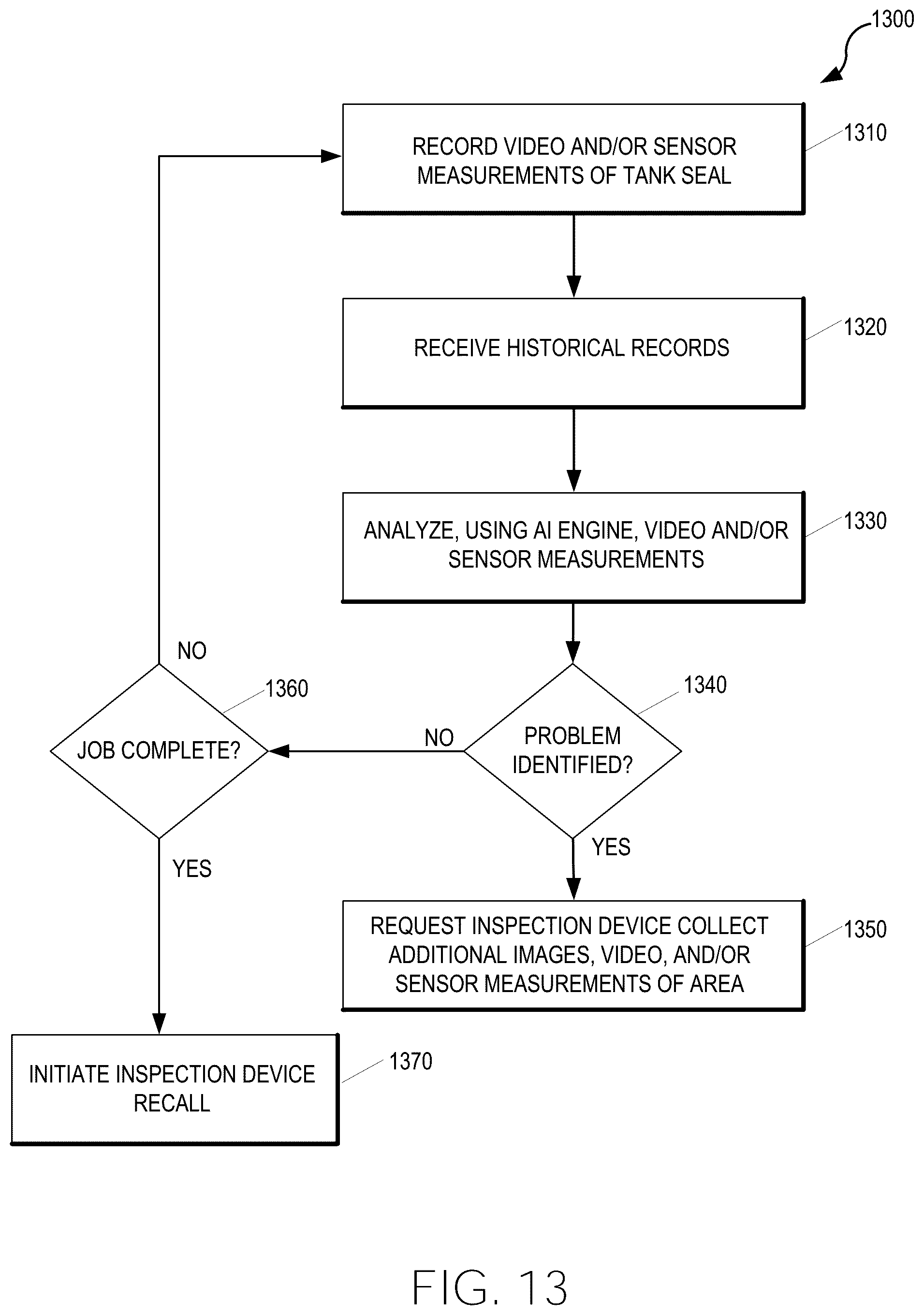 Patent US12552052 Figure 13 – Robotic systems and methods for tank seal inspection