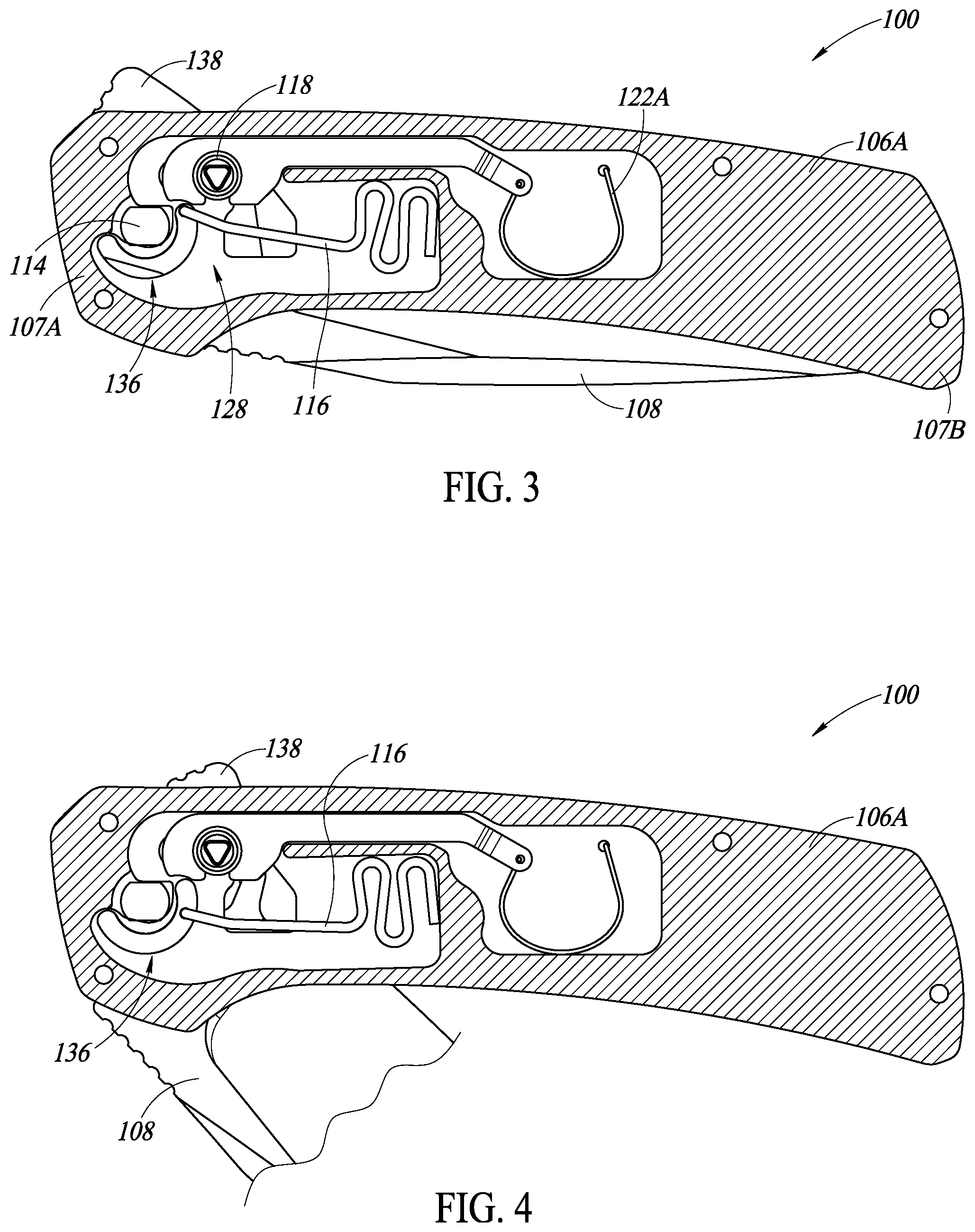 Patent US12552054 Figure 2 – Assisted opening and closing knife with lock