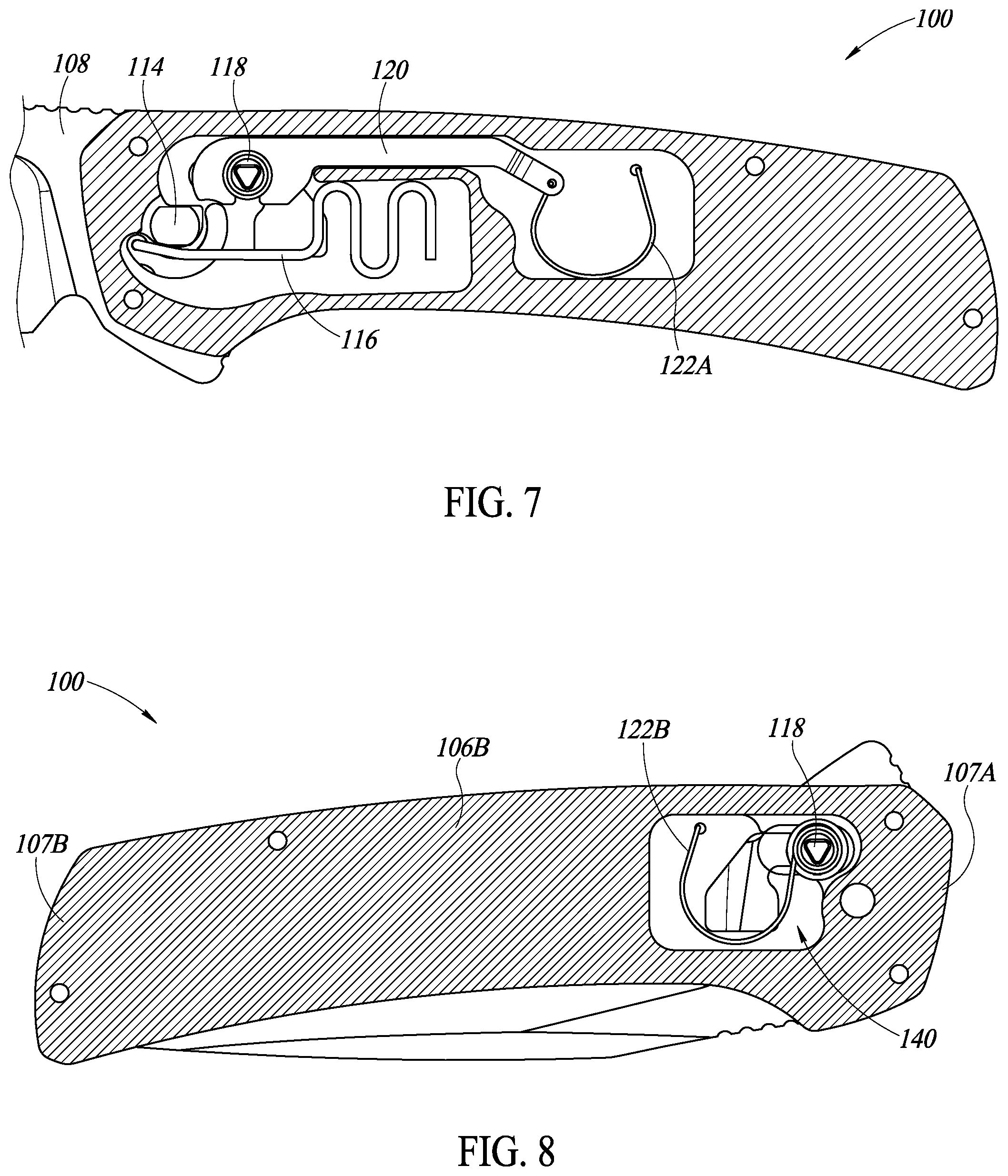 Patent US12552054 Figure 4 – Assisted opening and closing knife with lock