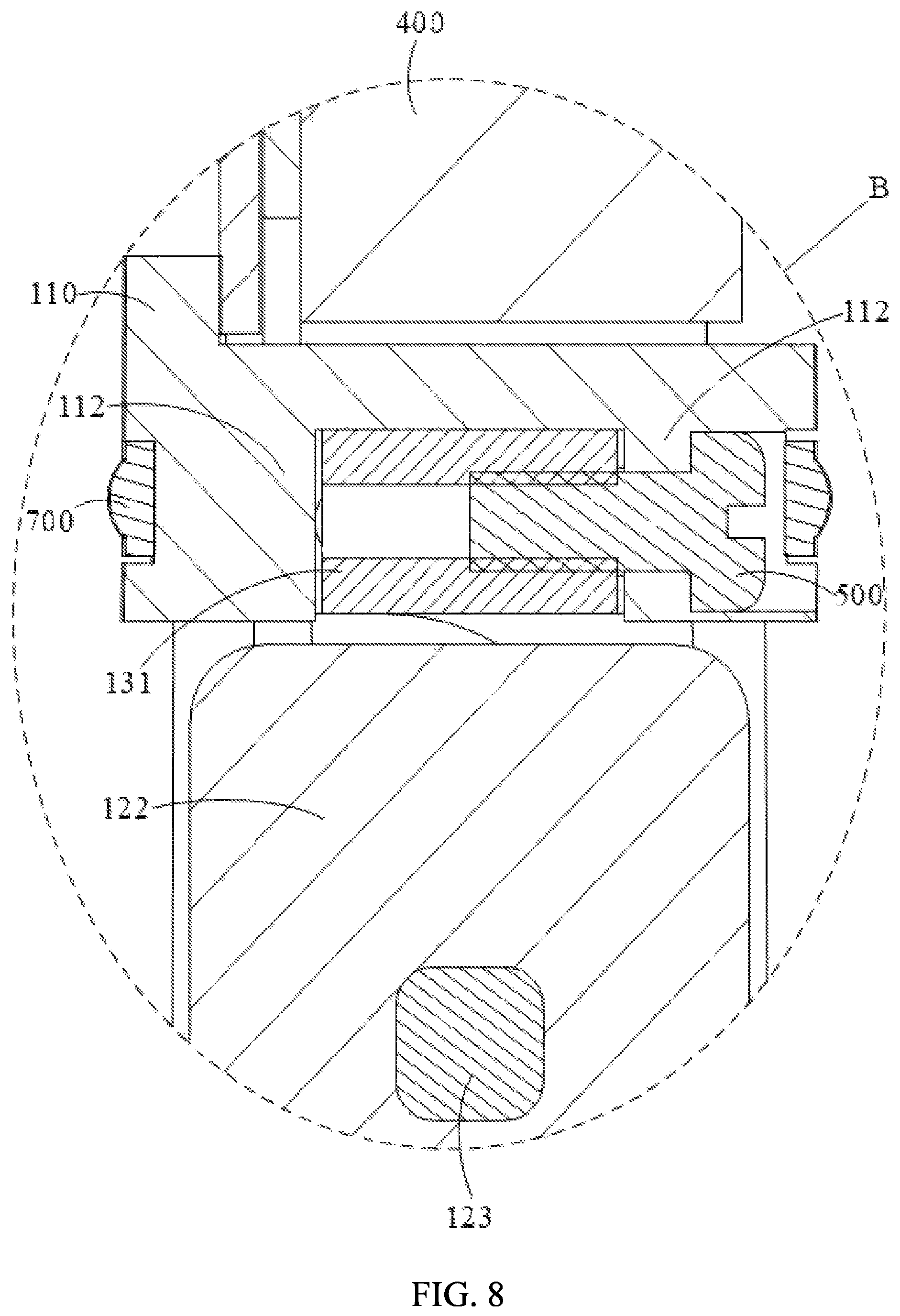 Patent US12552056 Figure 8 – Electric shaver