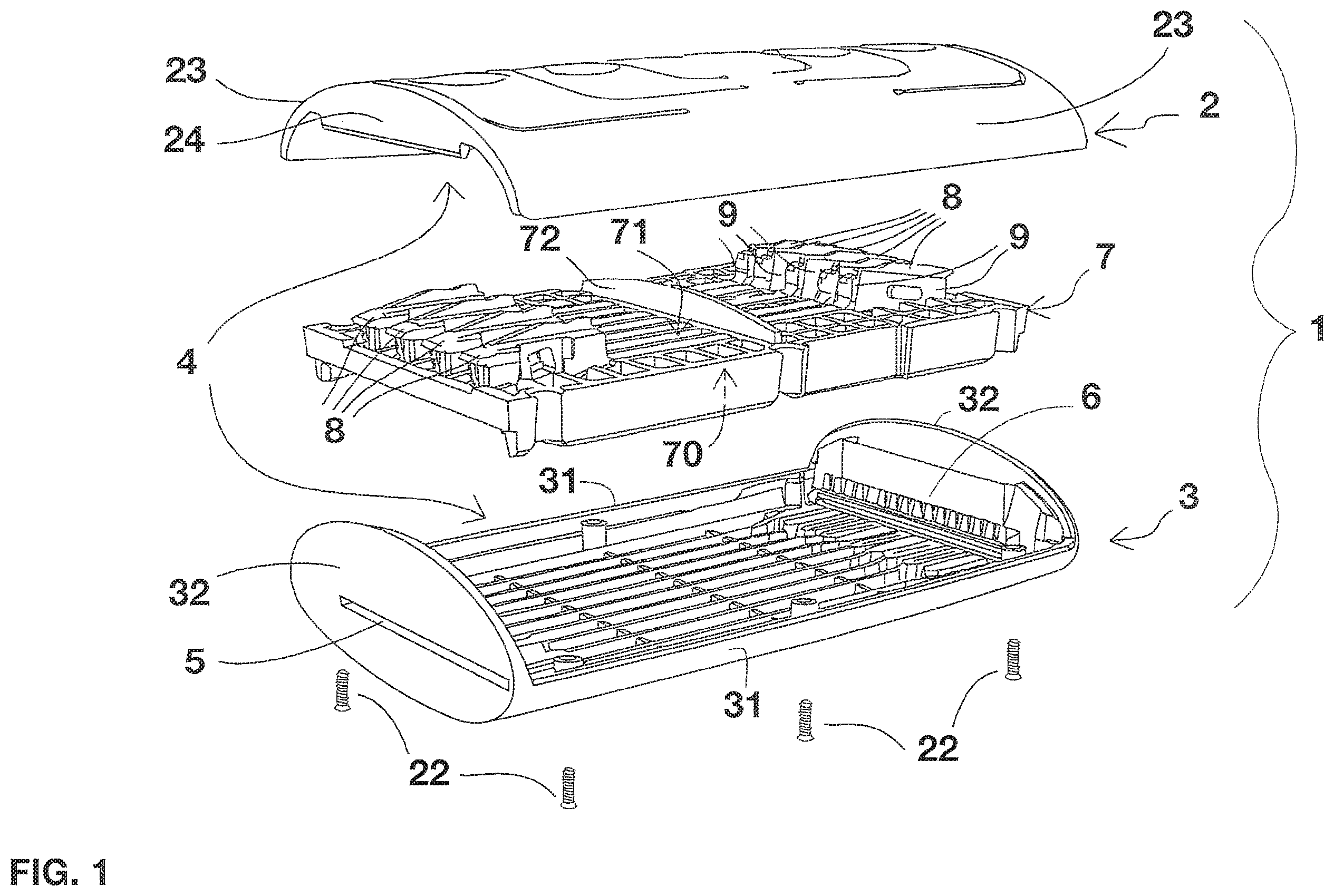 Patent US12552060 Figure 1 – Refined device for cutting tapes