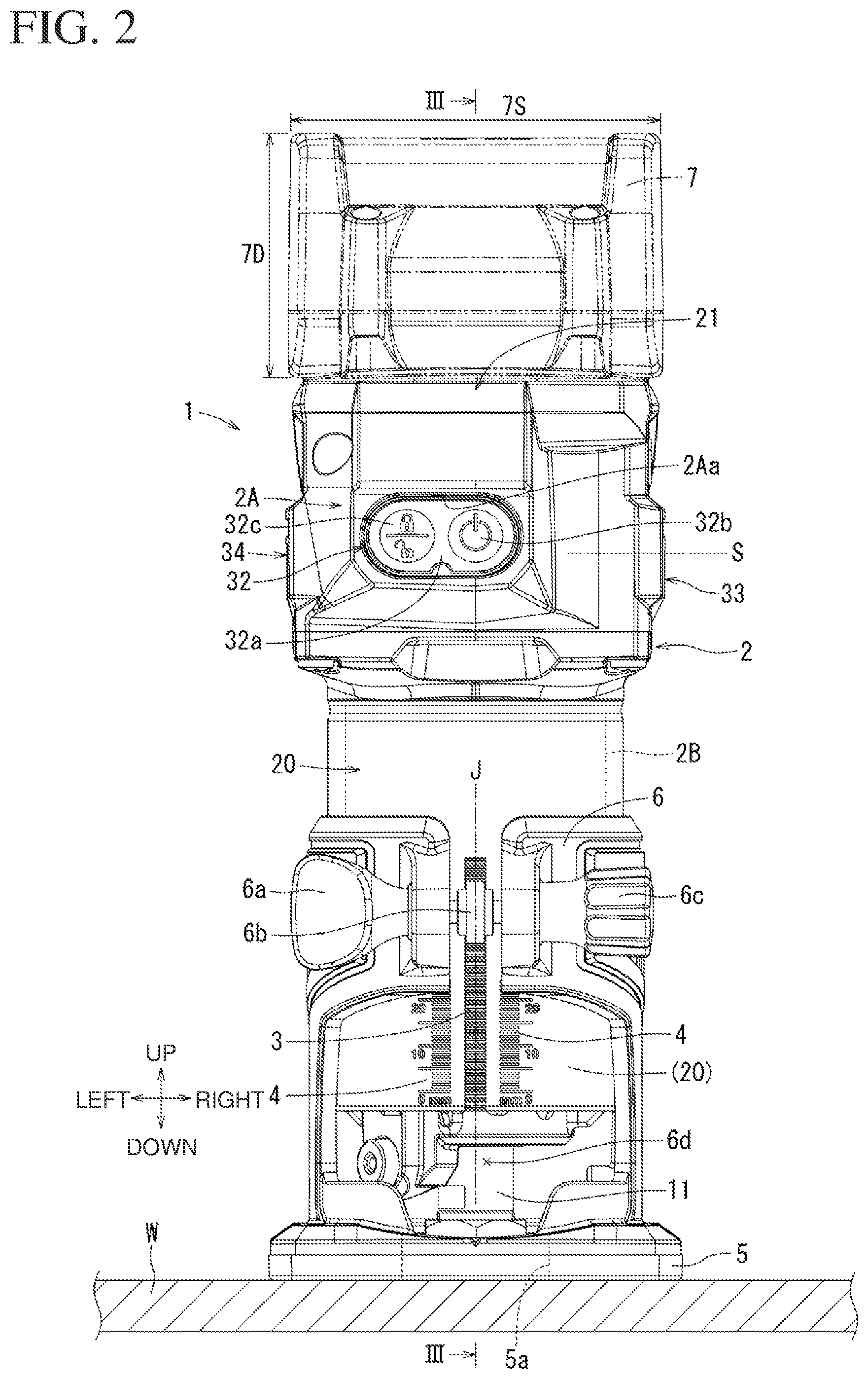 Patent US12552061 Figure 2 – Portable machining apparatus
