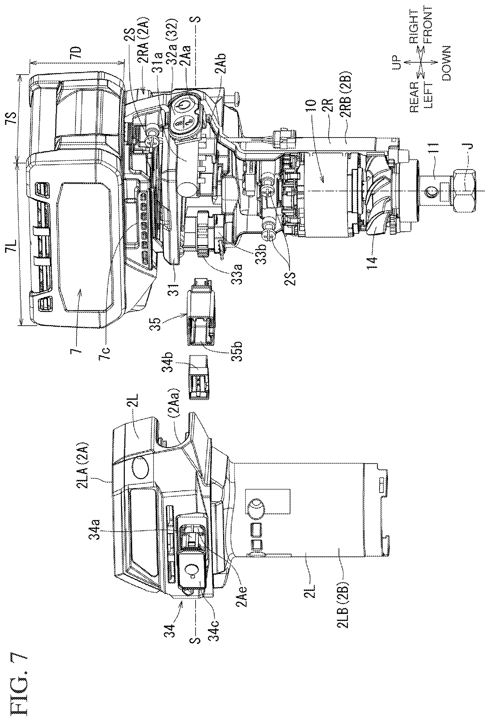 Patent US12552061 Figure 7 – Portable machining apparatus