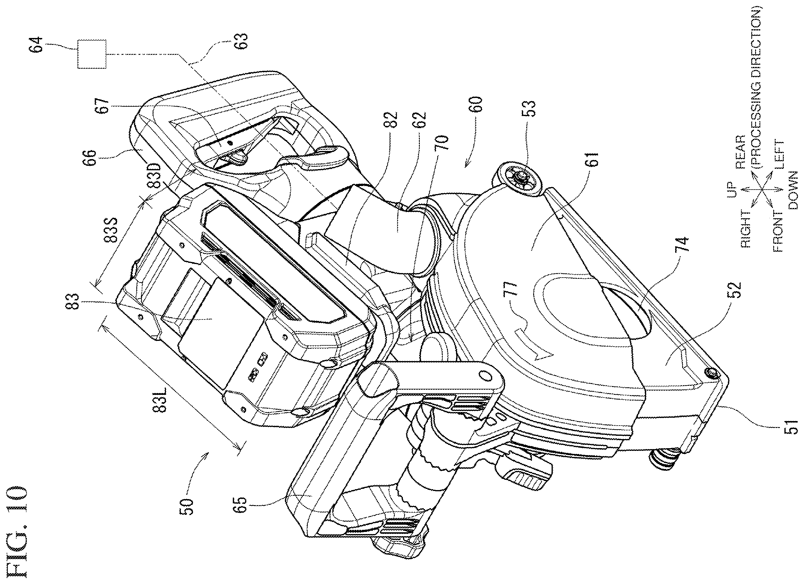 Patent US12552061 Figure 10 – Portable machining apparatus