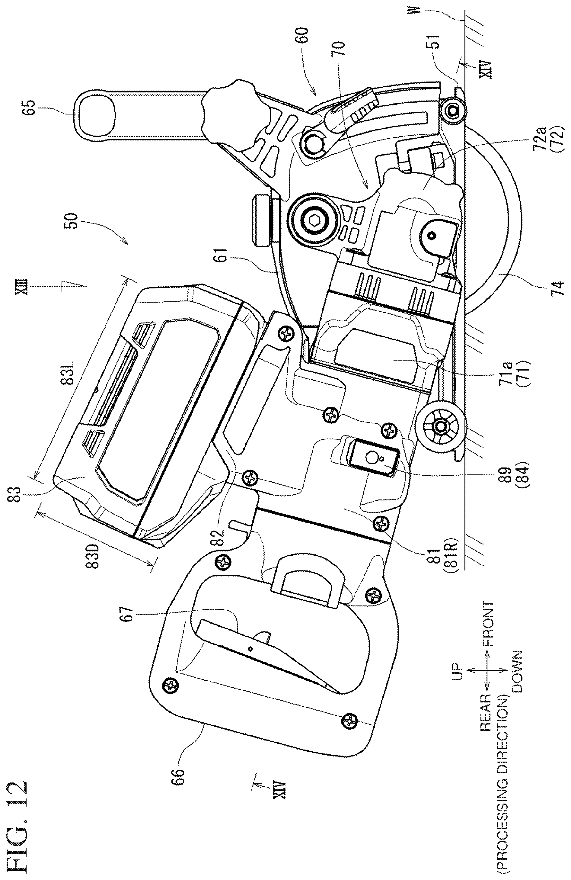 Patent US12552061 Figure 12 – Portable machining apparatus