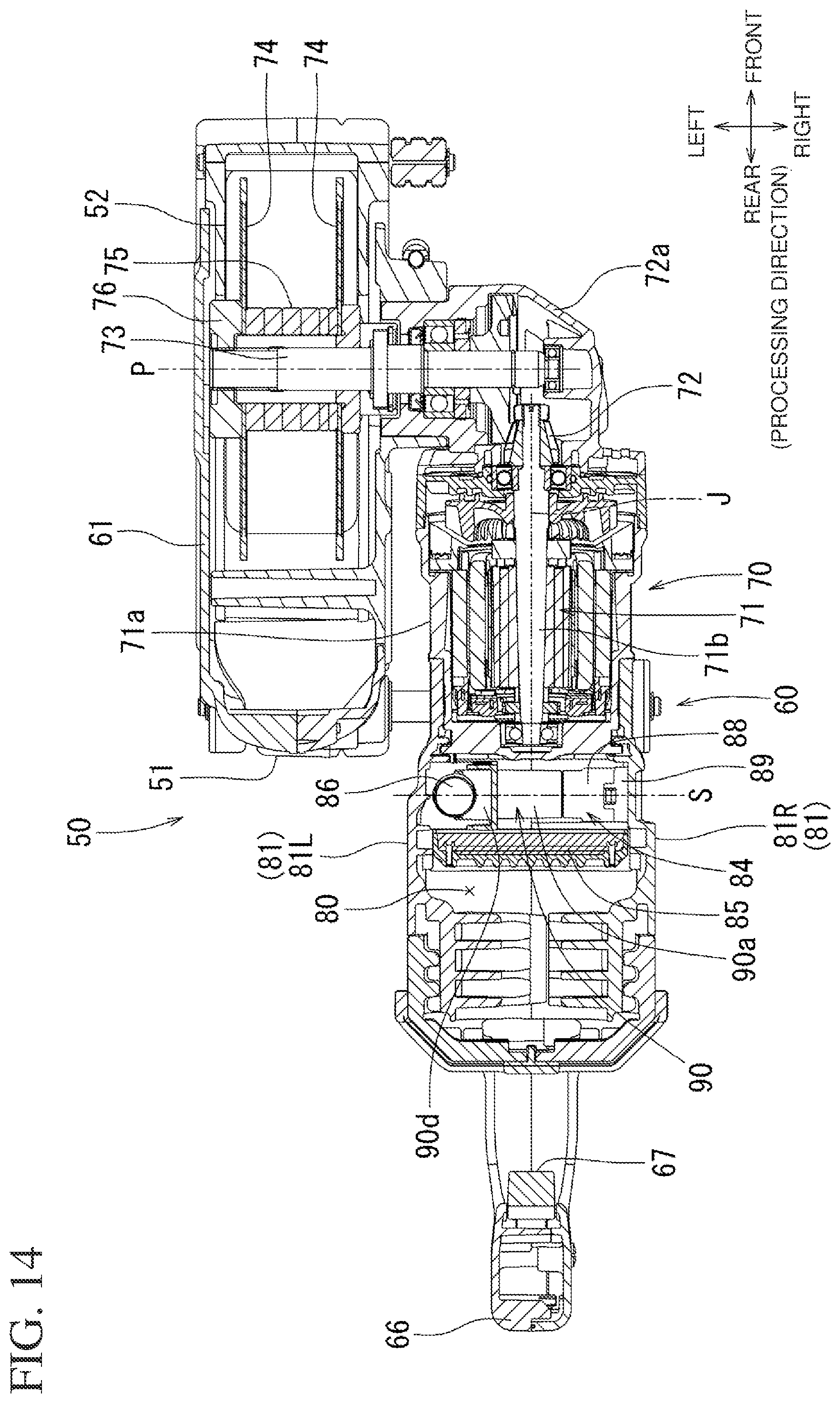 Patent US12552061 Figure 14 – Portable machining apparatus