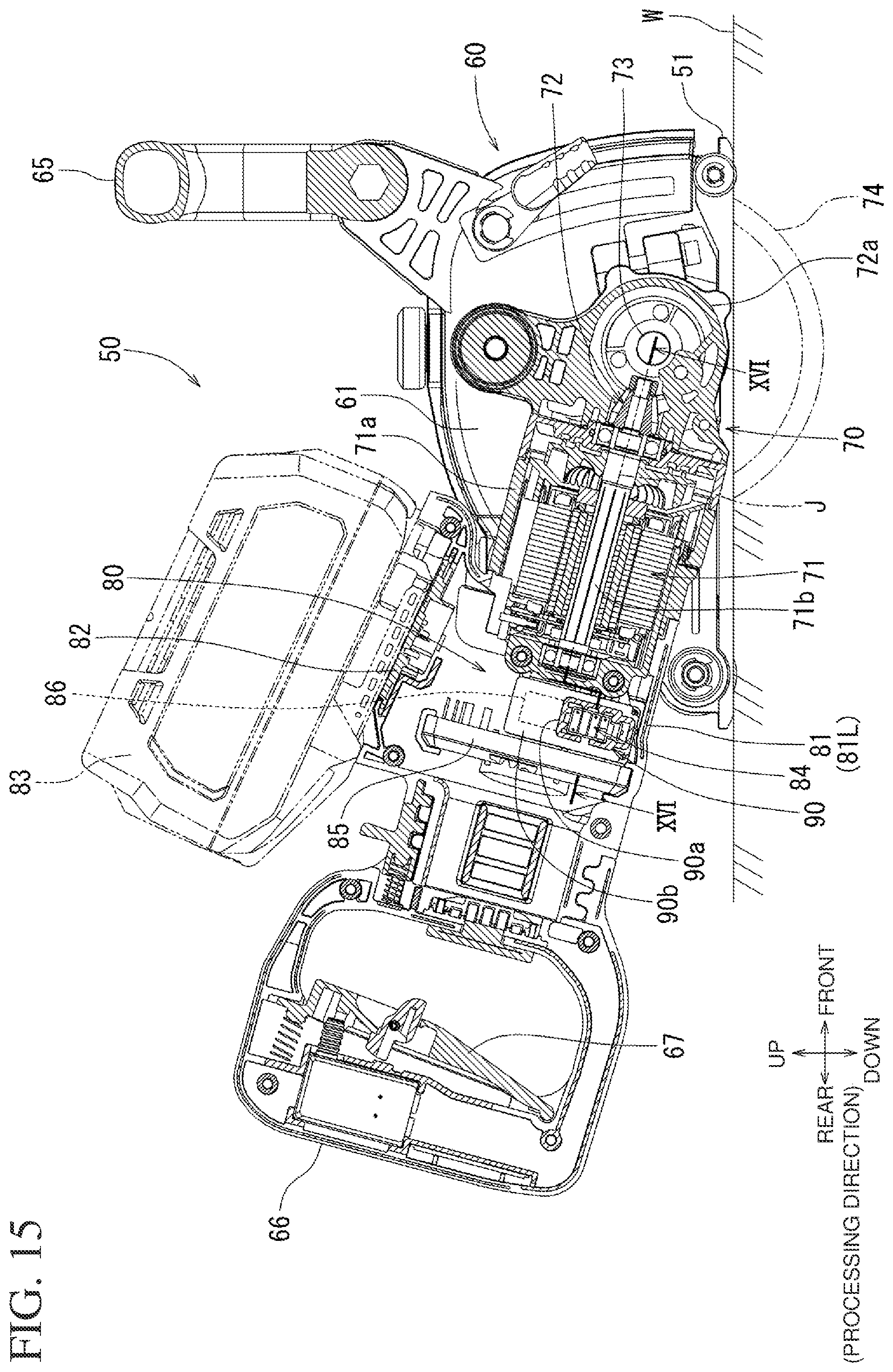 Patent US12552061 Figure 15 – Portable machining apparatus