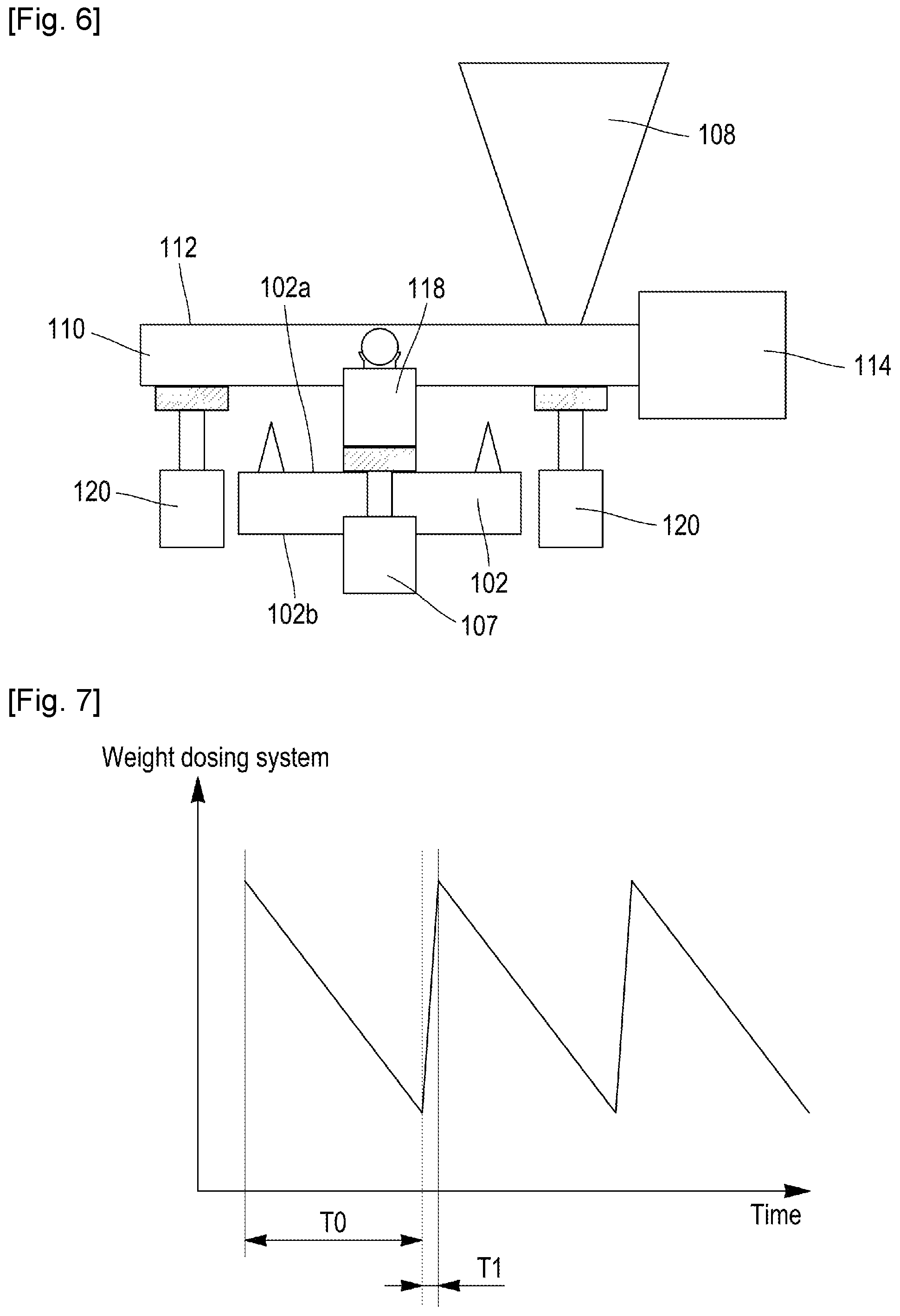Patent US12552071 Figure 5 – Quality verification system for measurement of raw materials in continuous metering processes using calibration weights