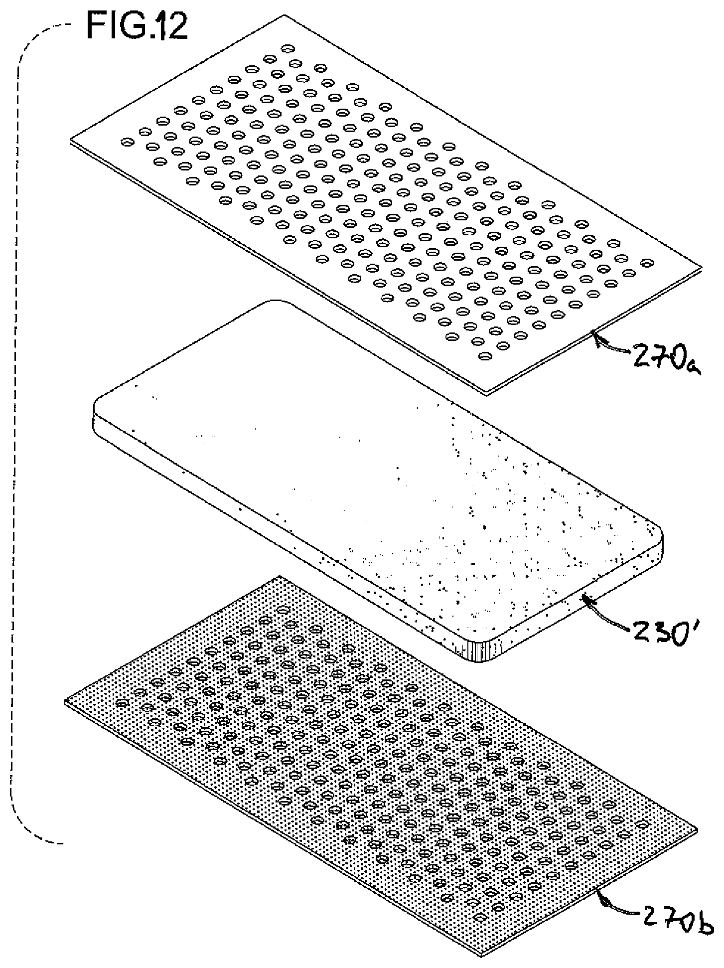Patent US12552072 Figure 5 – Resilient cores with convection barriers particularly for inflatable bodies and methods for making the same
