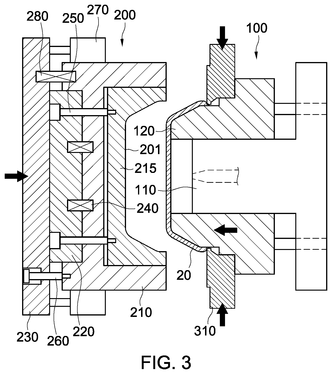 Patent US12552076 Figure 3 – Apparatus and method for manufacturing skin-integrated interior materials