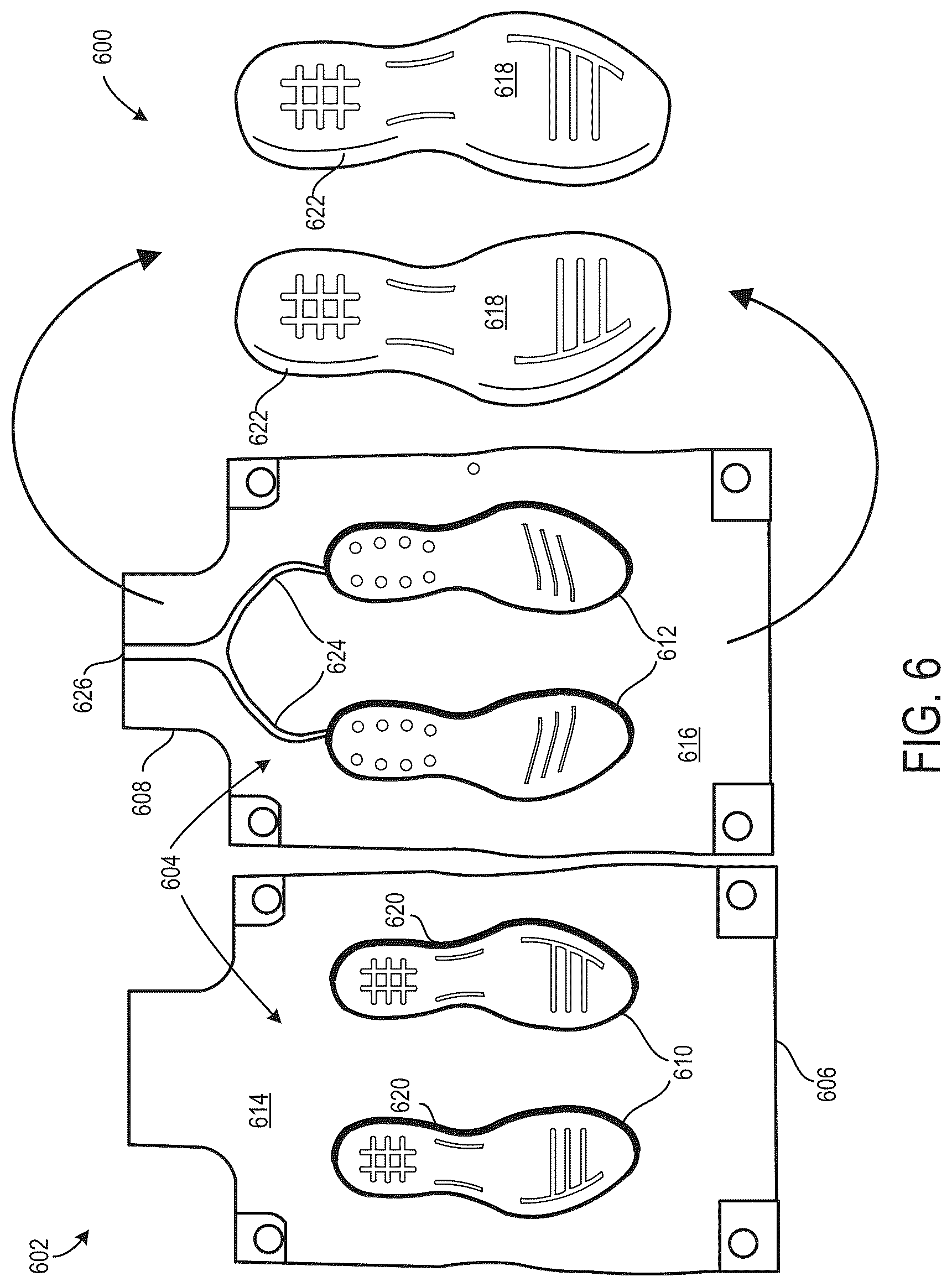 Patent US12552078 Figure 5 – System and methods for forming a sole structure