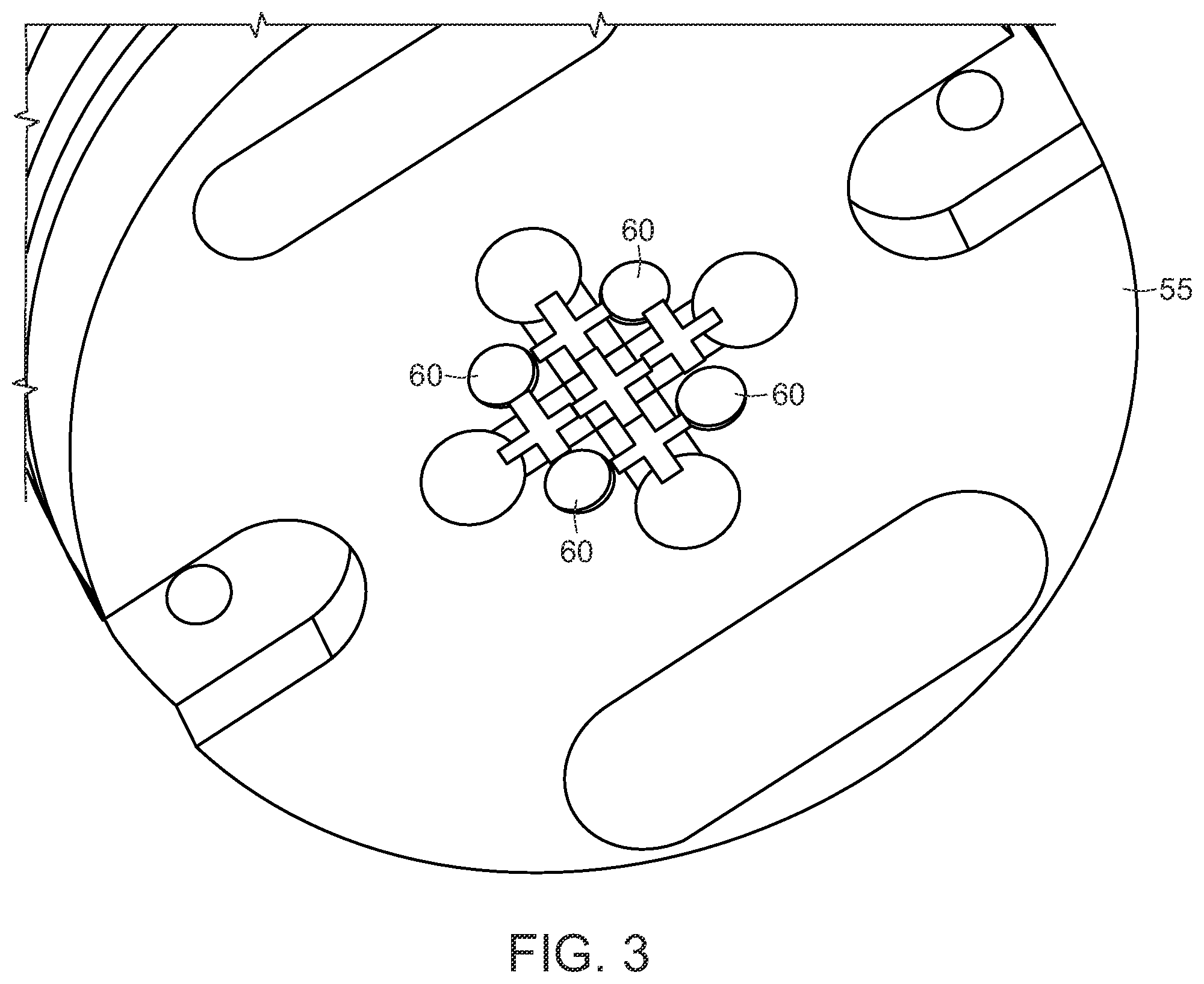 Patent US12552079 Figure 3 – Molds for molding golf balls incorporating a thermoplastic polyurethane cover