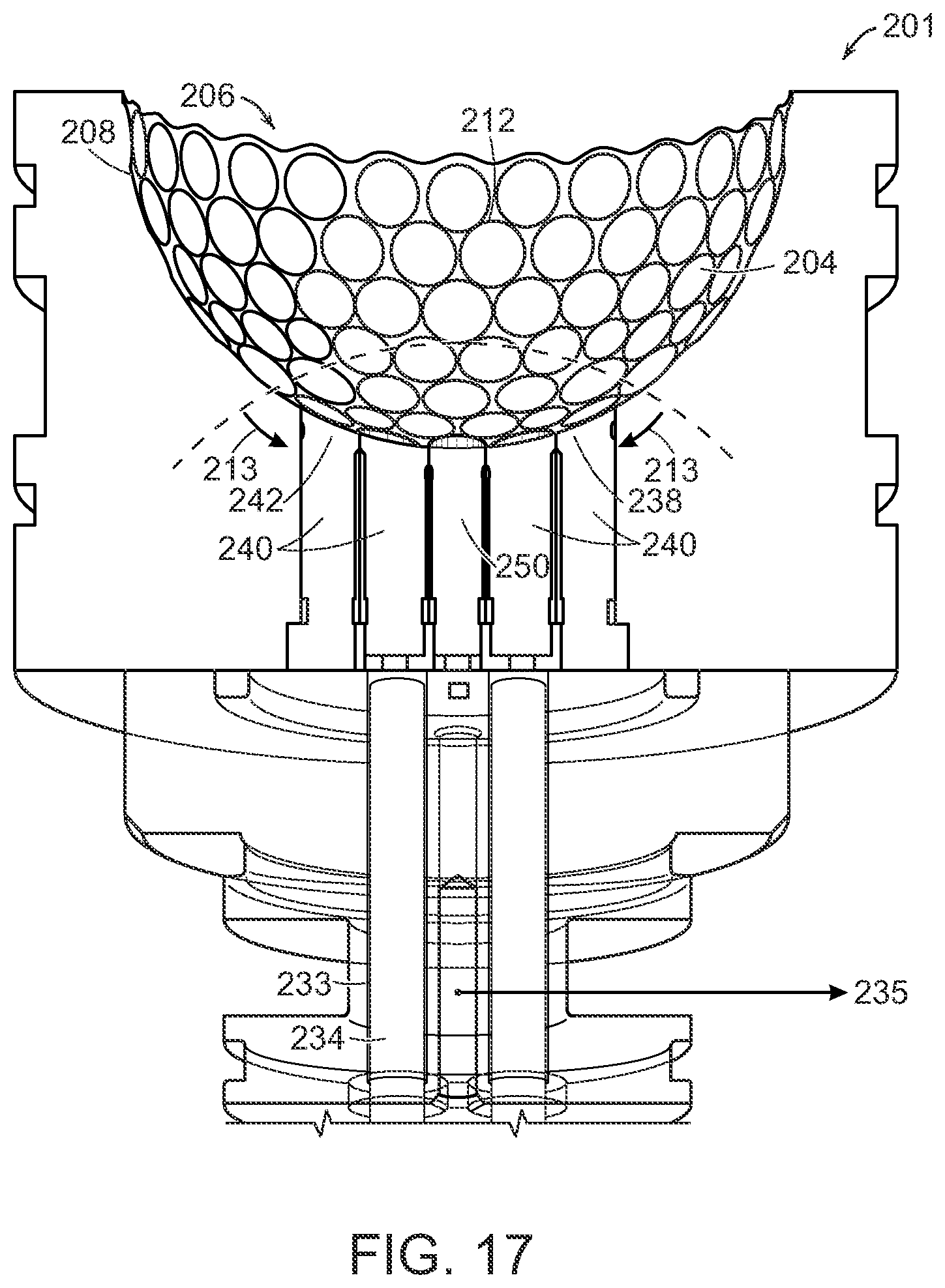 Patent US12552079 Figure 14 – Molds for molding golf balls incorporating a thermoplastic polyurethane cover