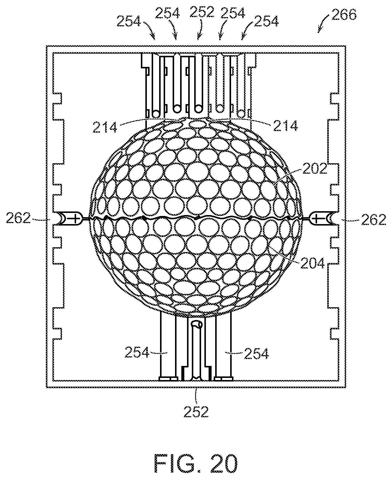 Patent US12552079 Figure 17 – Molds for molding golf balls incorporating a thermoplastic polyurethane cover
