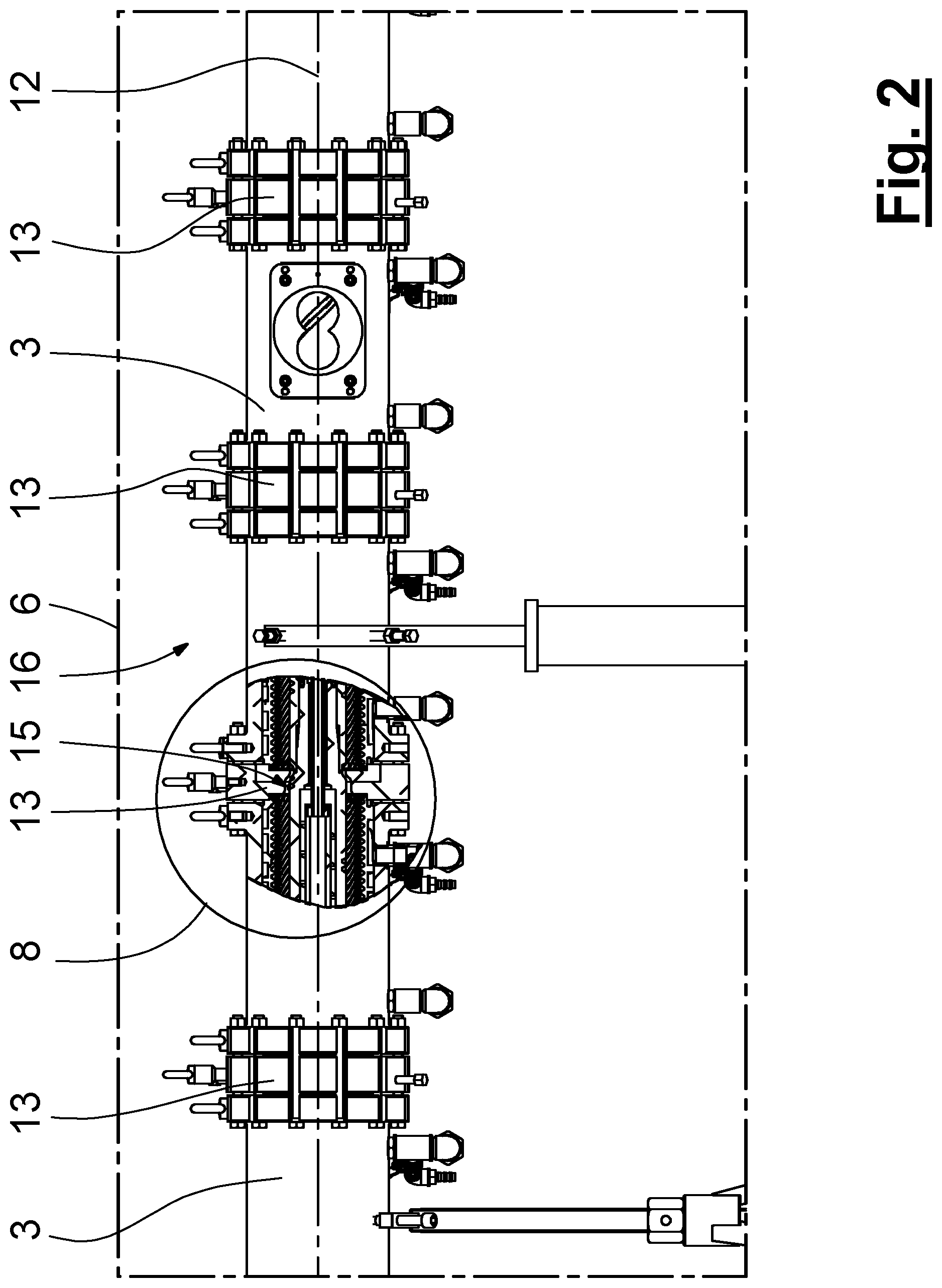 Patent US12552080 Figure 2 – Planetary roller extruder for processing biodegradable materials and method for cleaning the planetary roller extruder