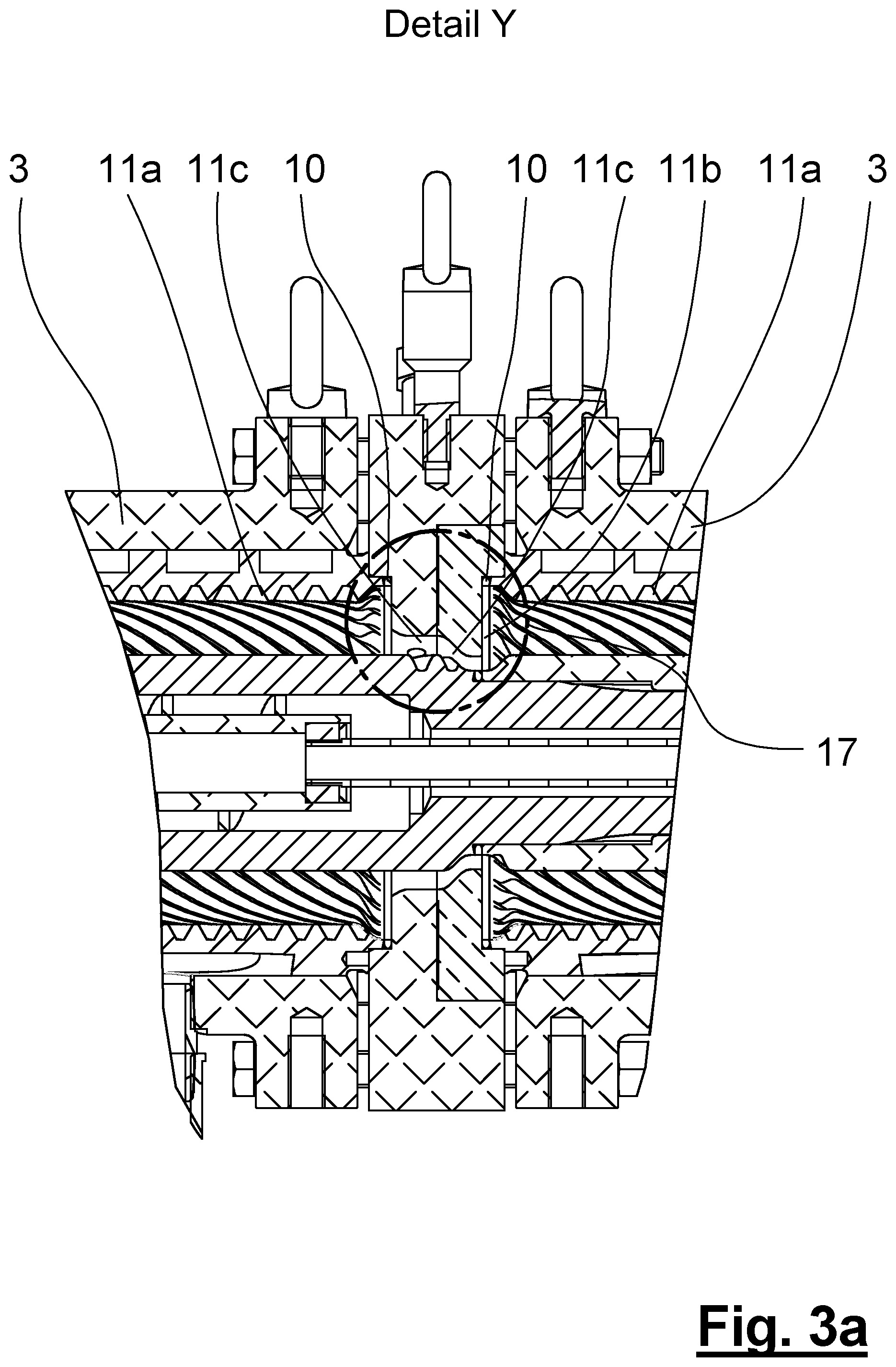 Patent US12552080 Figure 3 – Planetary roller extruder for processing biodegradable materials and method for cleaning the planetary roller extruder