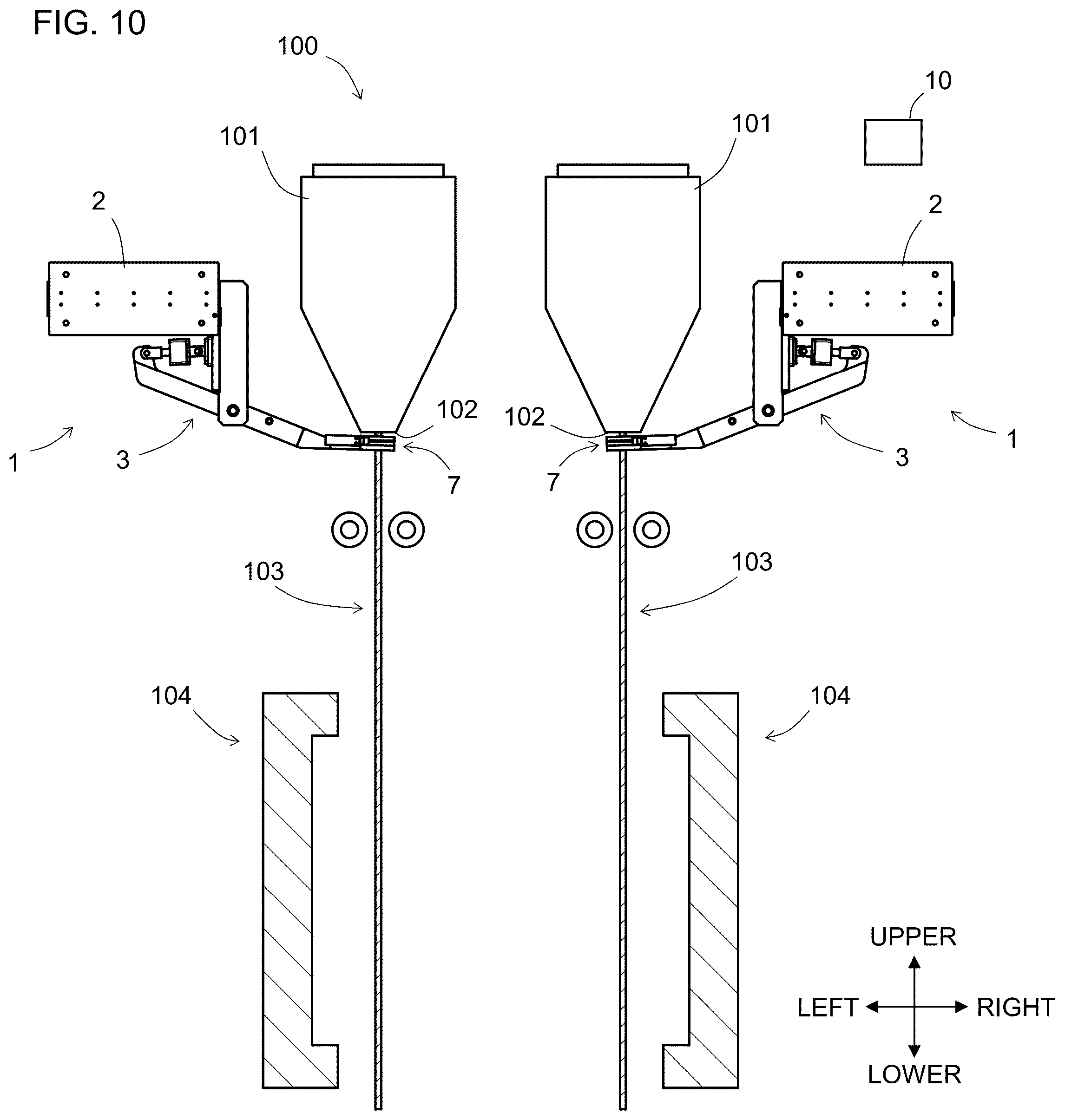 Patent US12552082 Figure 10 – Resin residue removal device
