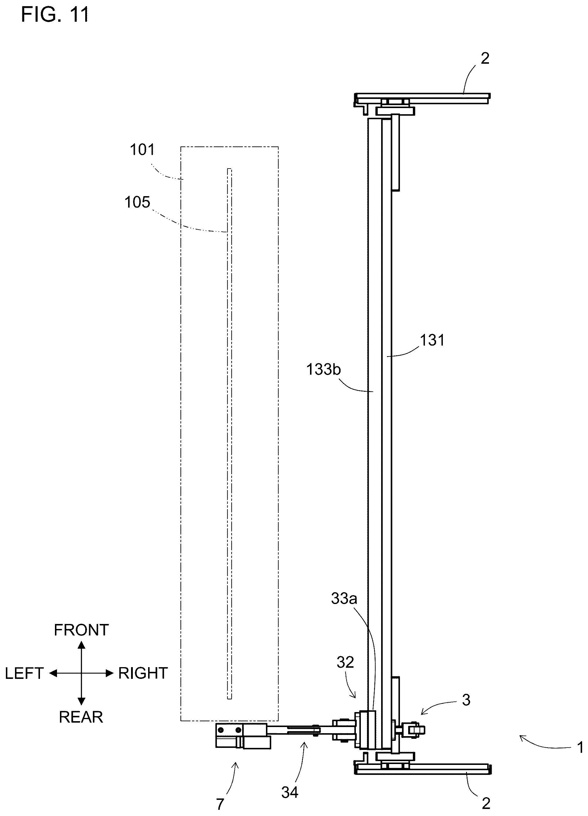 Patent US12552082 Figure 11 – Resin residue removal device