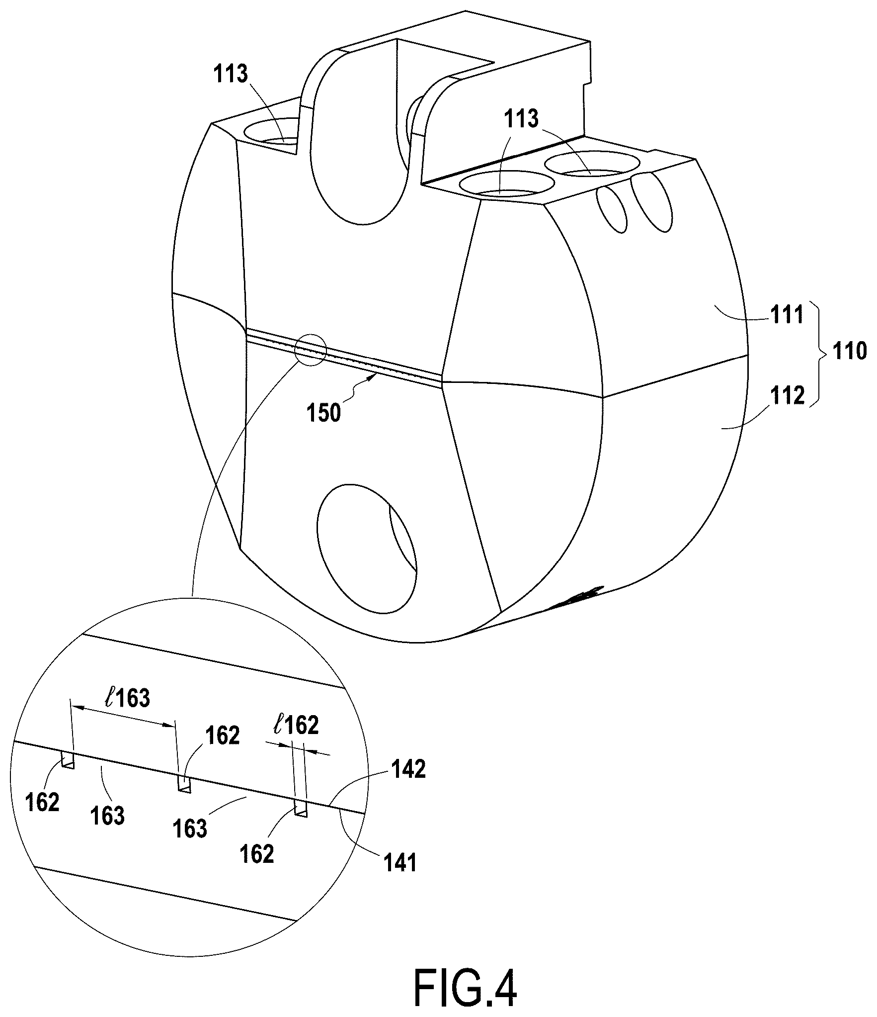 Patent US12552089 Figure 4 – Extrusion head for additive manufacturing, additive manufacturing system and method