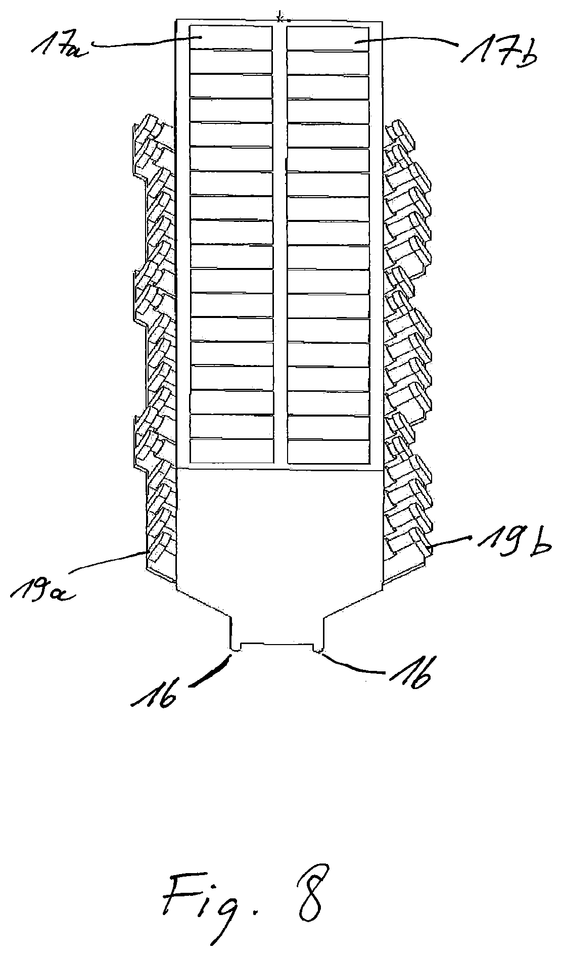 Patent US12552093 Figure 7 – Method and device for metering building material in a generative production method