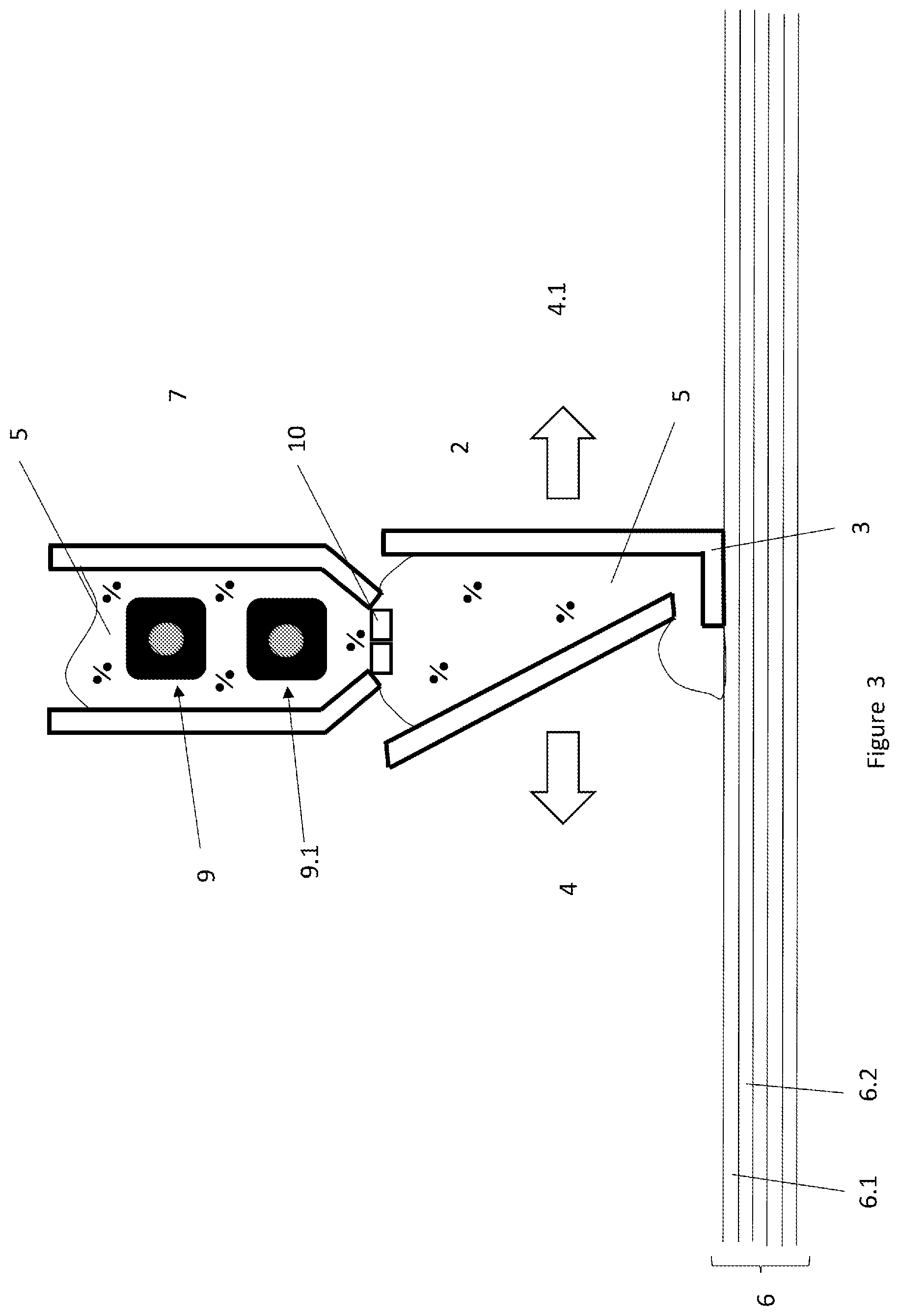 Patent US12552095 Figure 3 – Particle material preheating device and use in 3D methods