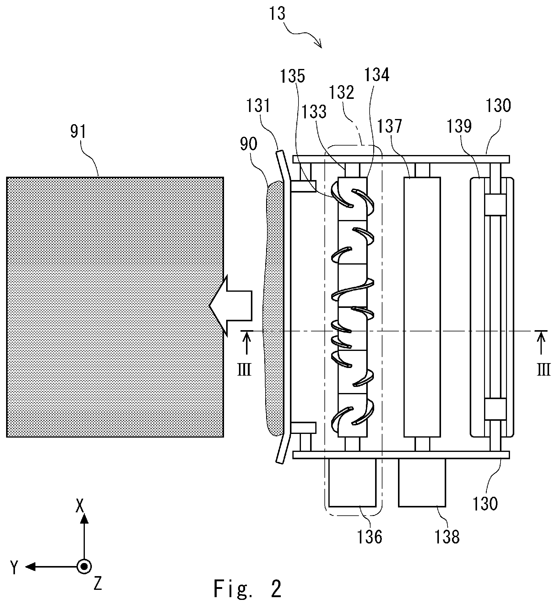 Patent US12552098 Figure 2 – Recoater and powder additive manufacturing apparatus