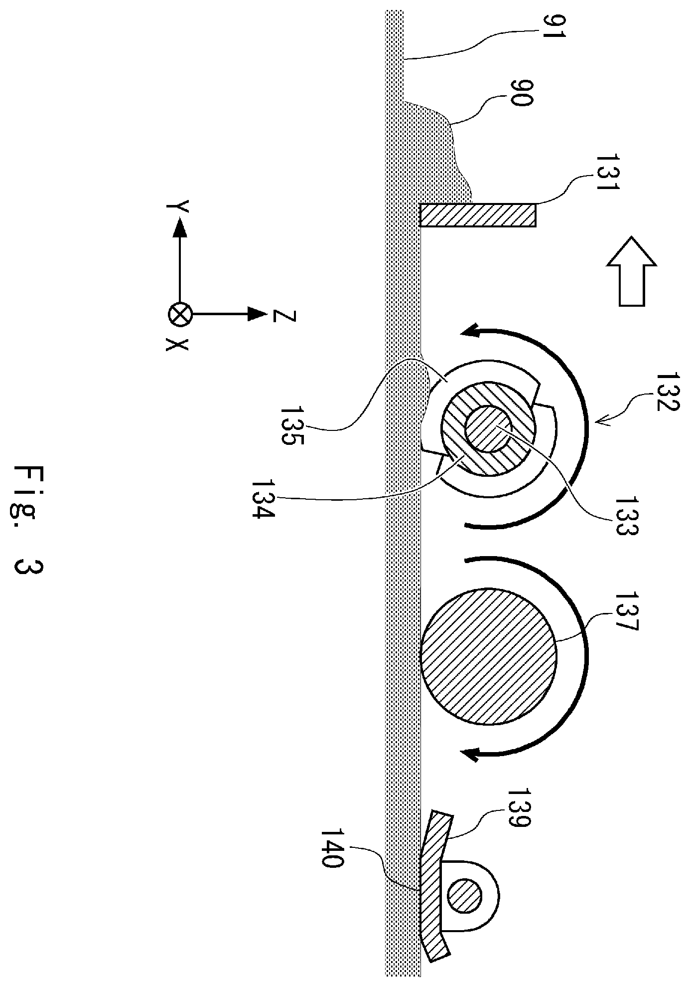 Patent US12552098 Figure 3 – Recoater and powder additive manufacturing apparatus