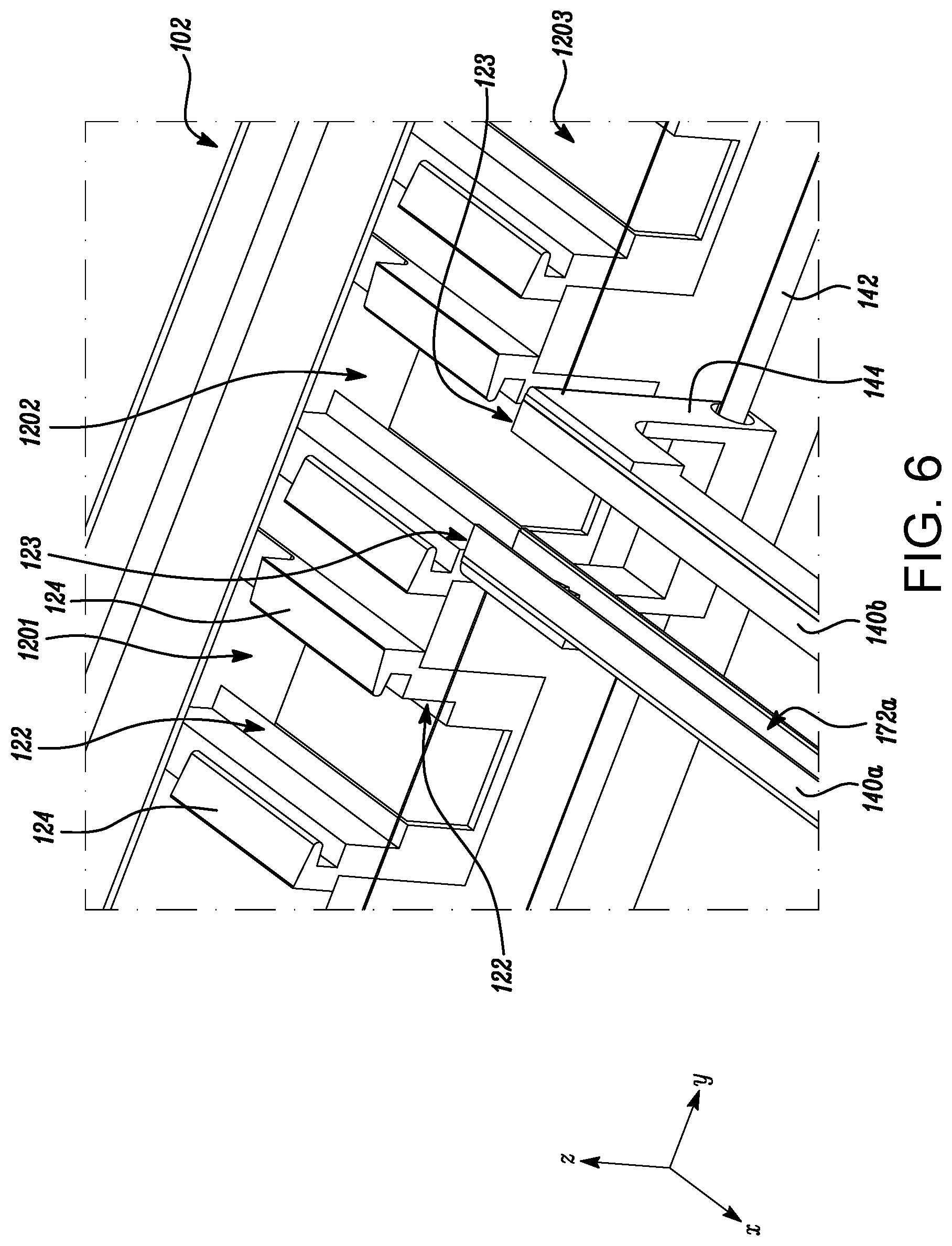 Patent US12552099 Figure 6 – Additive manufacturing system with a sealed build chamber