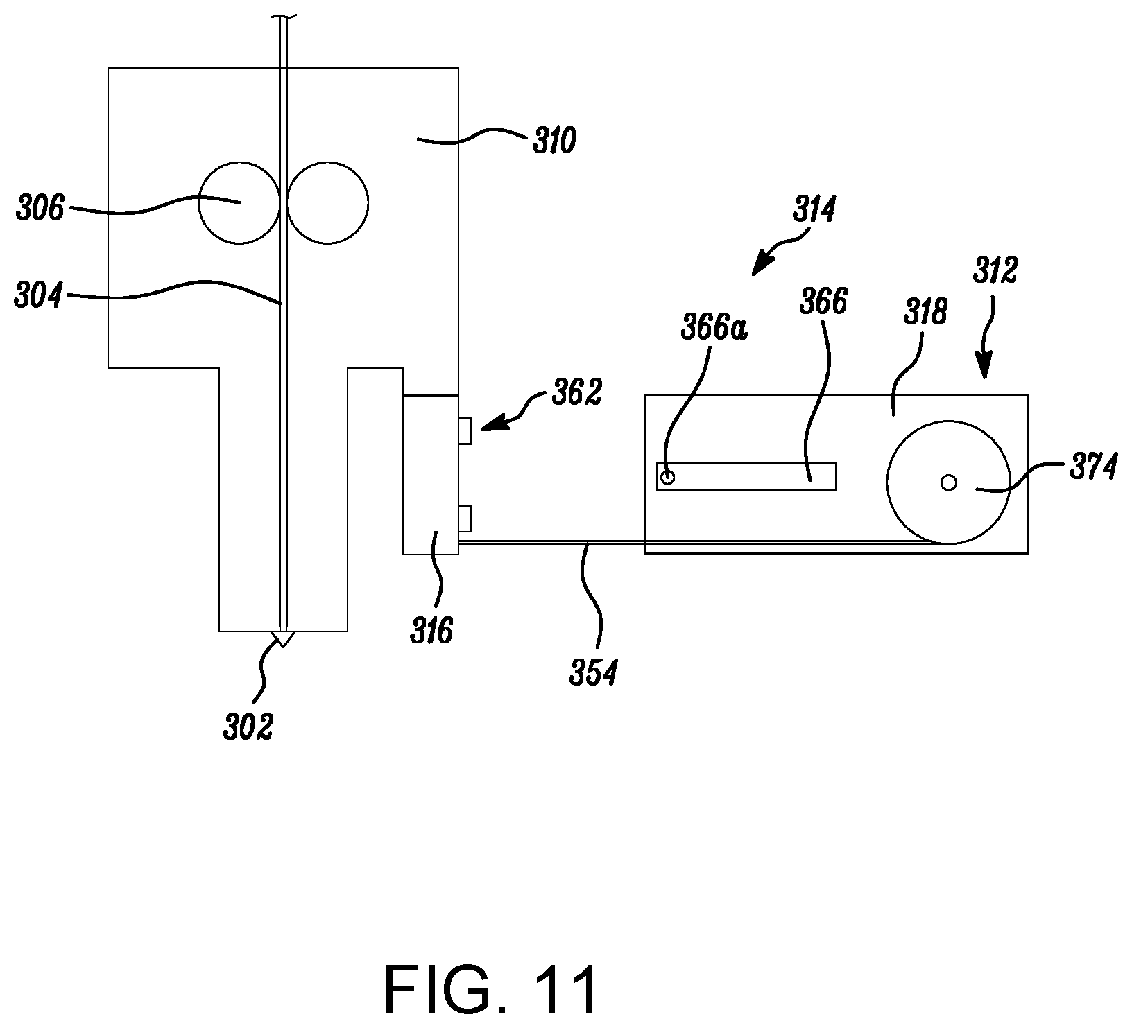 Patent US12552099 Figure 11 – Additive manufacturing system with a sealed build chamber